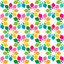 Rainbow Flowers White Background PRIDE Pattern Vinyl 12" x 12" - Heat Transfer Haus