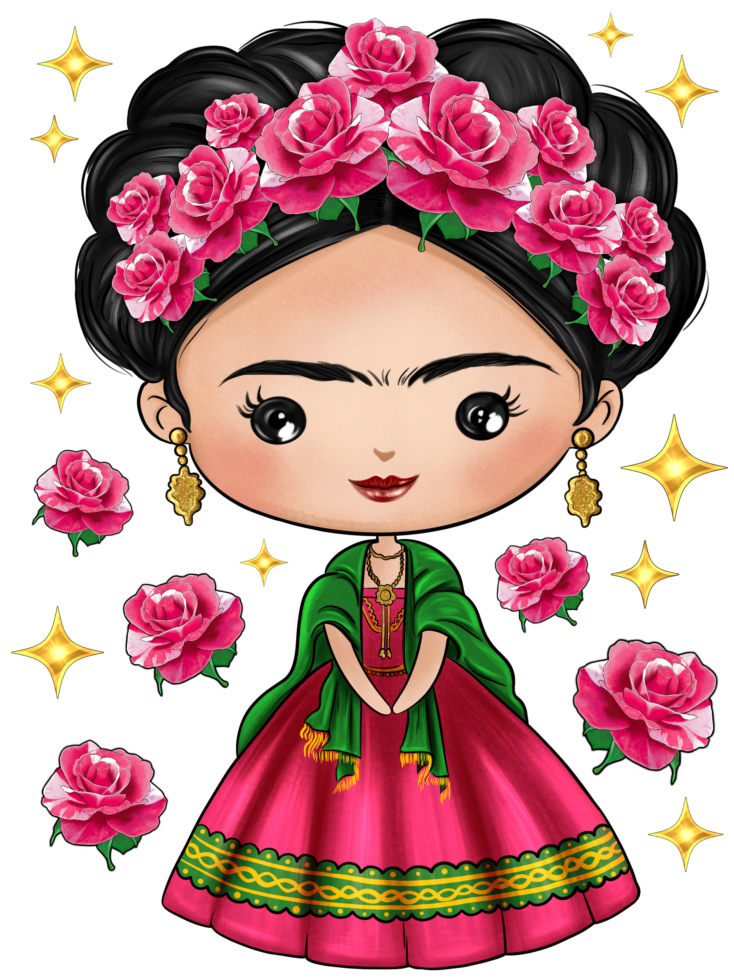 HTV Prints - Girl Frida Inspired - The Vinyl Haus Main image