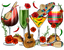 HTV Prints - Chile Serape Wine Glasses - The Vinyl Haus