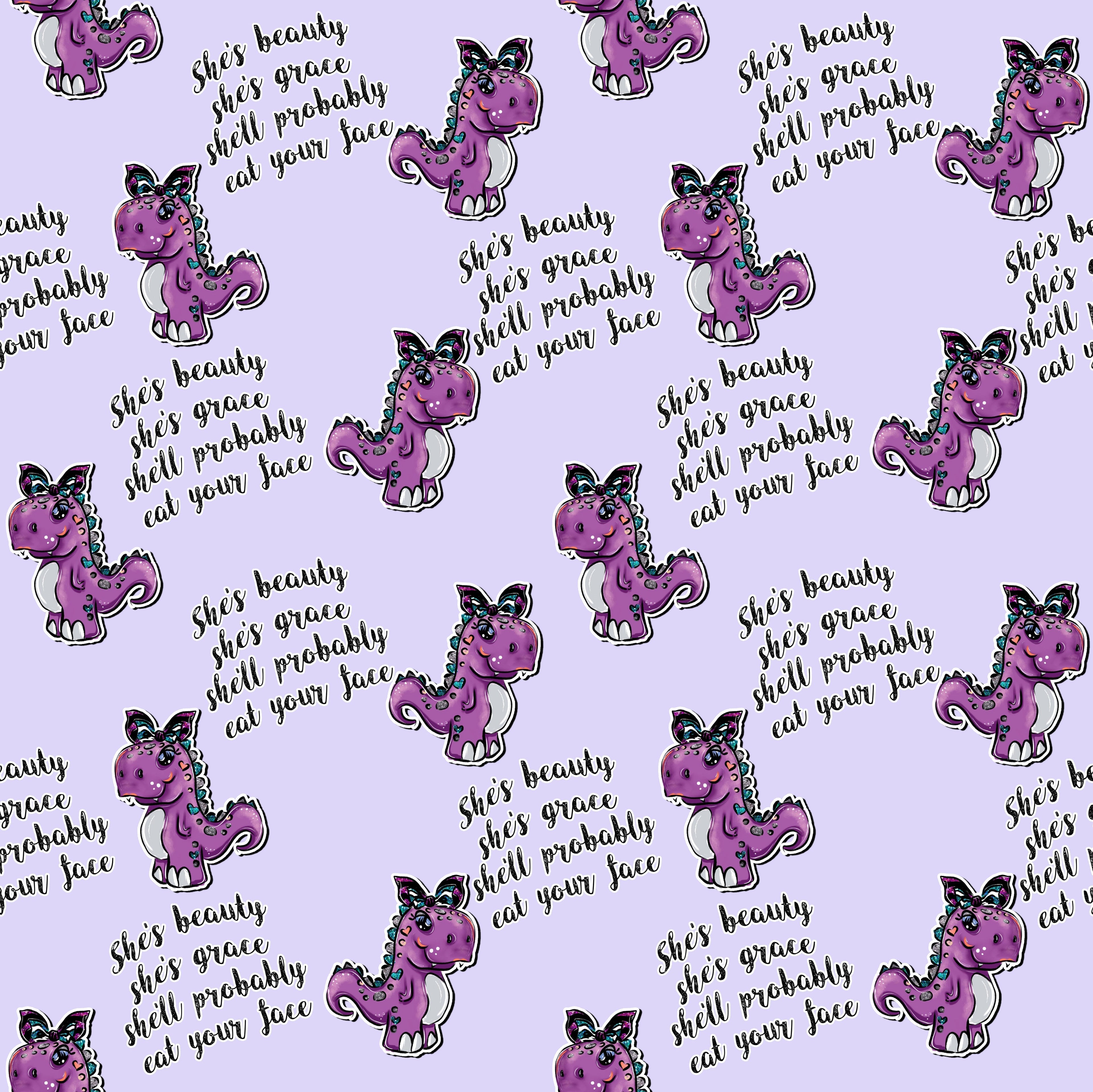 Dinosaurs T-Rex Pattern Vinyl 12" x 12" - The Vinyl Haus