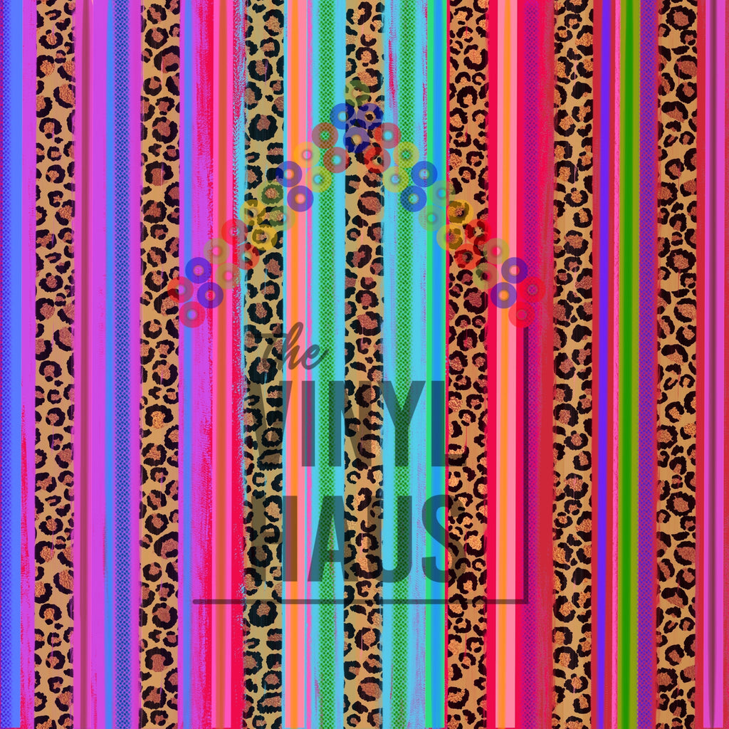 Serape Cheetah Pattern Vinyl 12" x 12" - The Vinyl Haus