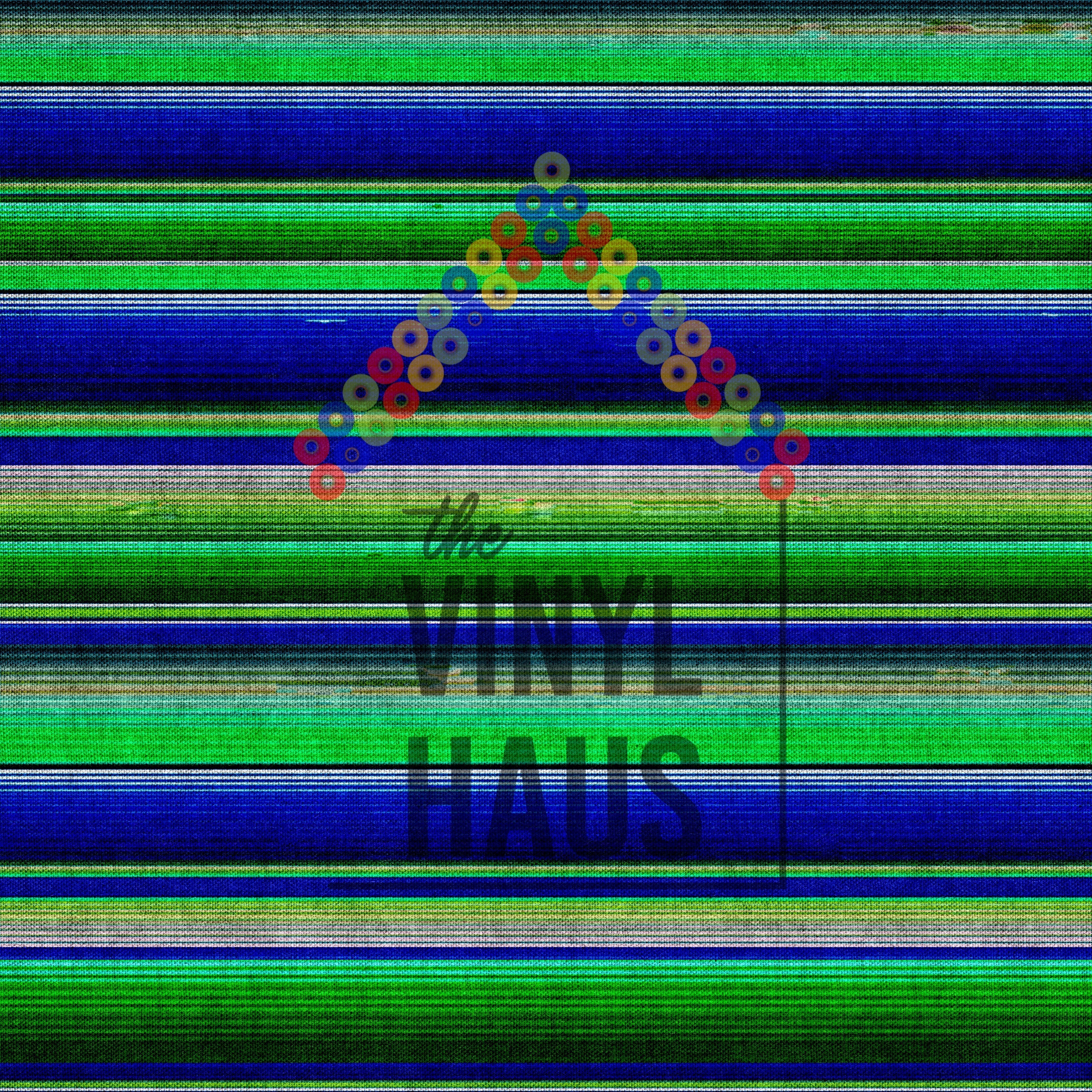 Blue and Green Serape Pattern Vinyl 12" x 12" - The Vinyl Haus Main image