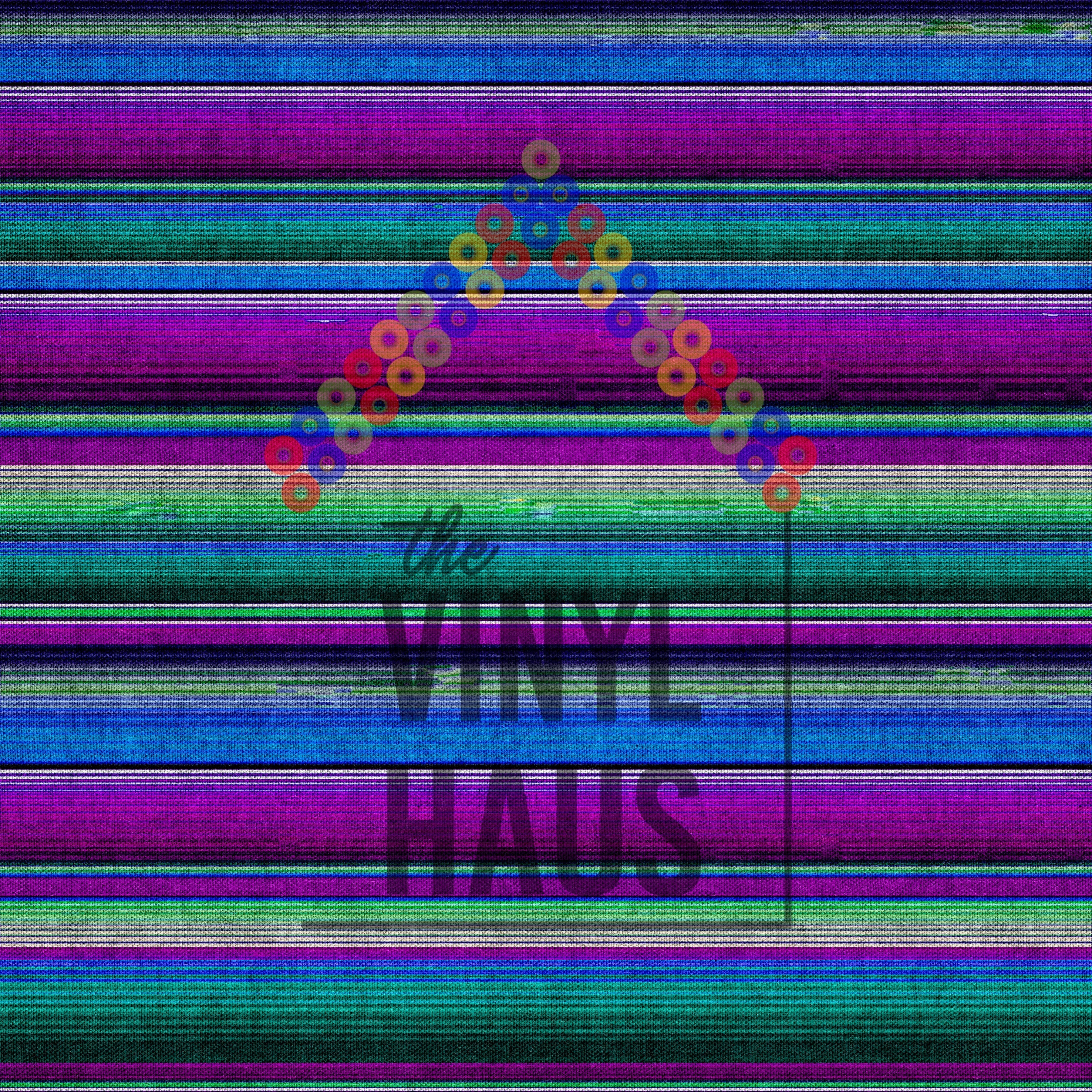 Purple and Green Serape Pattern Vinyl 12" x 12" - The Vinyl Haus Main image