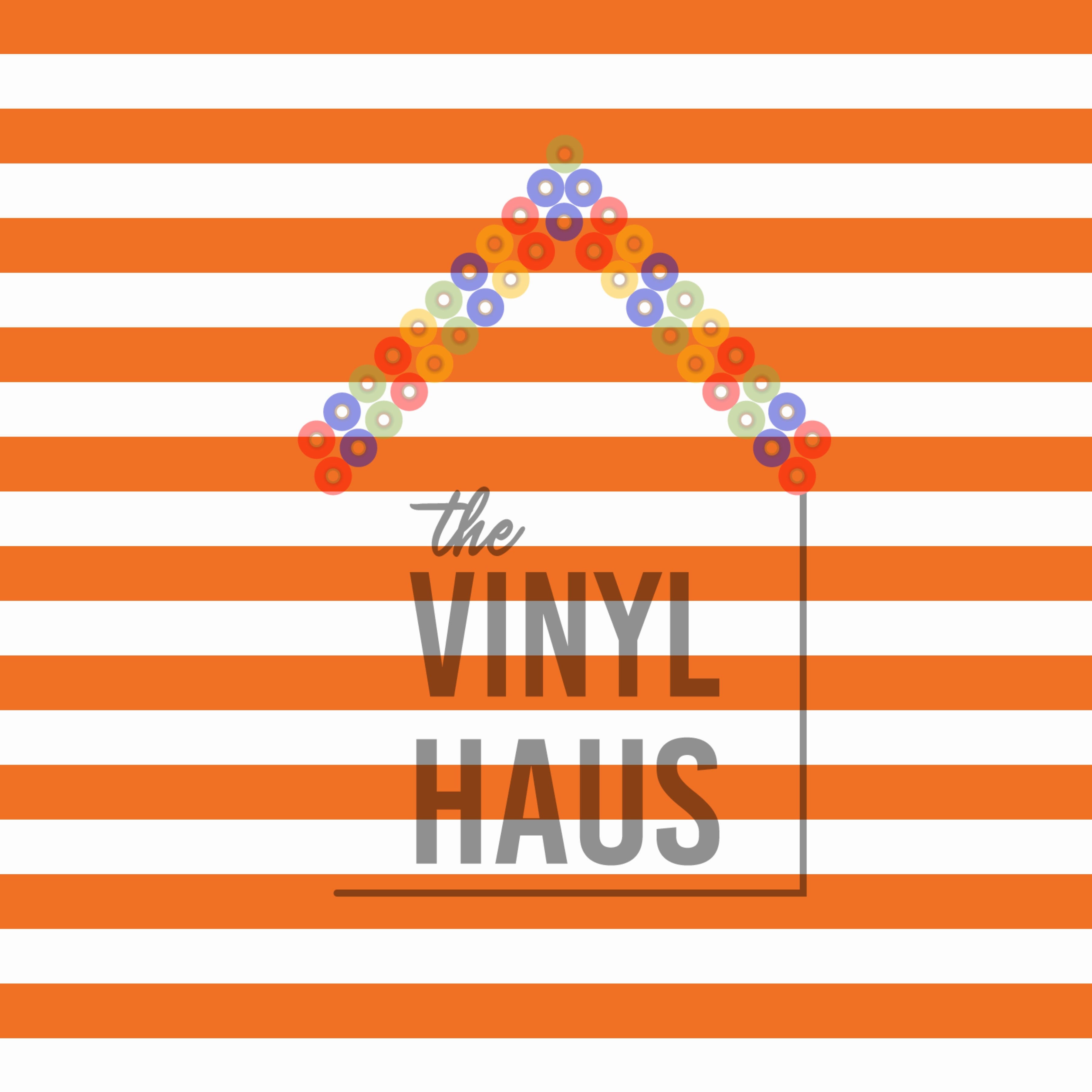 Orange and White Stripe Pattern Vinyl 12" x 12" - The Vinyl Haus Main image
