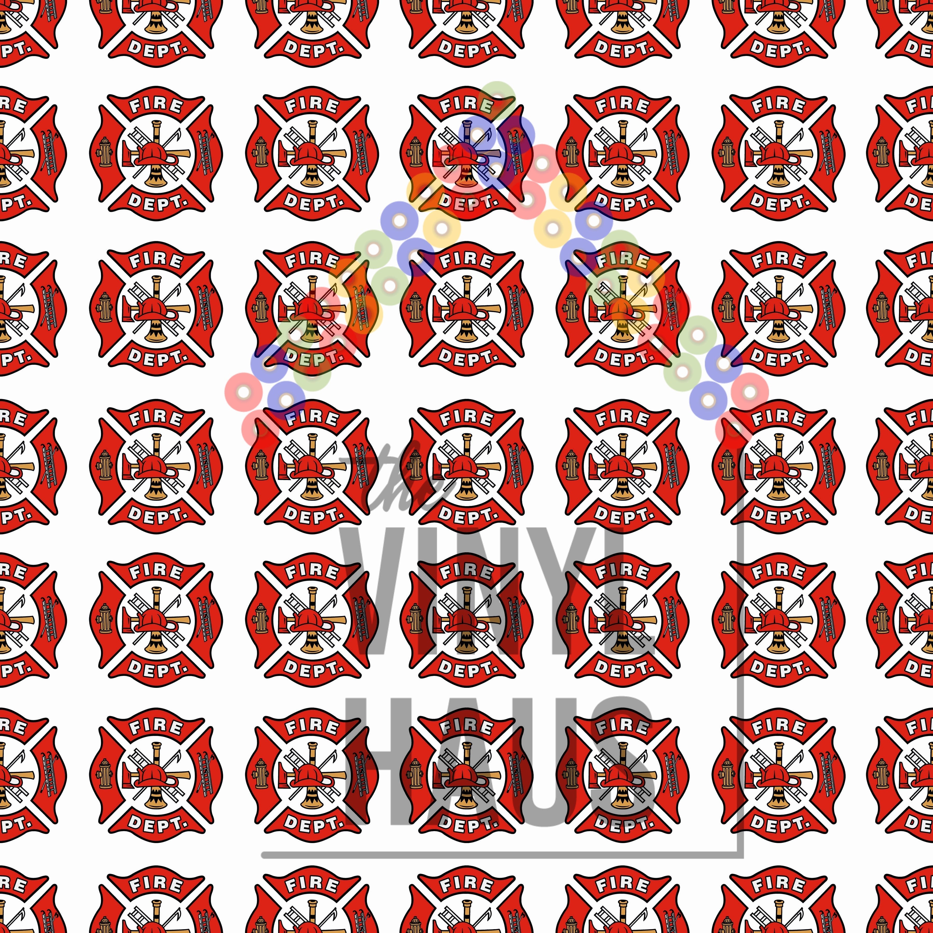 FIRE Pattern Vinyl 12" x 12" - The Vinyl Haus