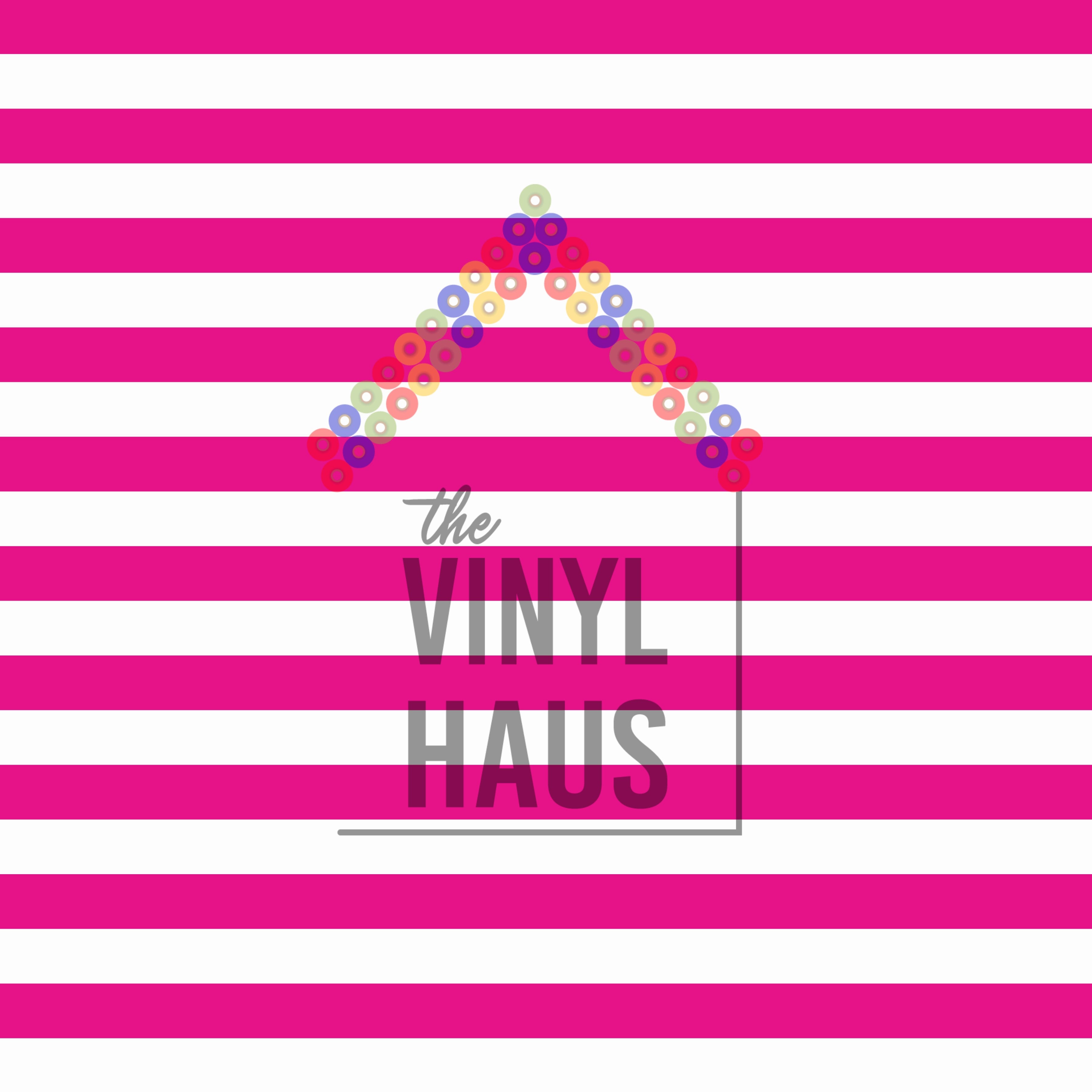 Pink and White Stripe Pattern Vinyl 12" x 12" - The Vinyl Haus Main image