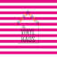 Pink and White Stripe Pattern Vinyl 12" x 12" - The Vinyl Haus