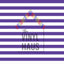 Purple and White Stripe Pattern Vinyl 12" x 12" - The Vinyl Haus
