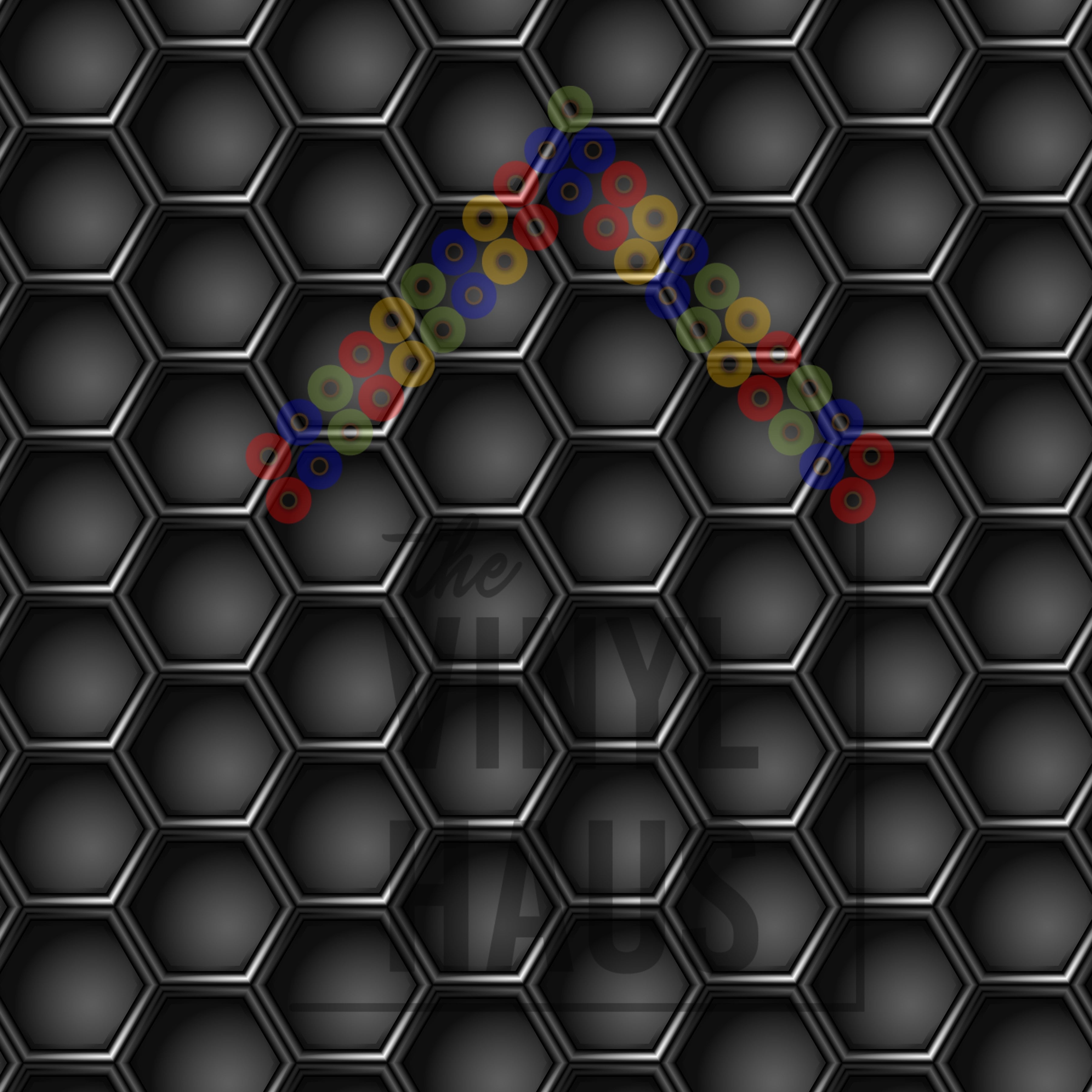 Black Honeycomb Pattern Vinyl 12" x 12" - The Vinyl Haus Main image