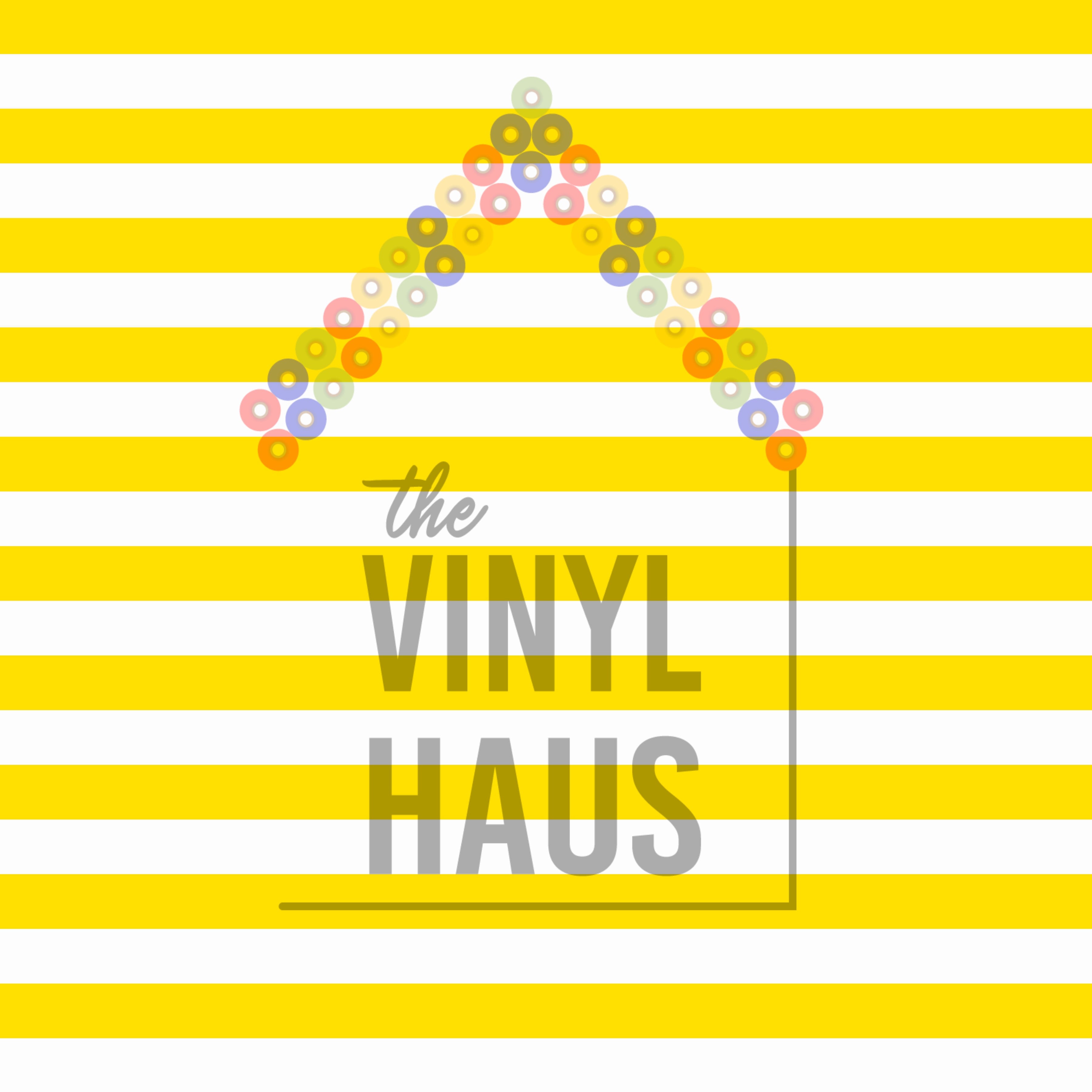 Yellow and White Stripe Pattern Vinyl 12" x 12" - The Vinyl Haus