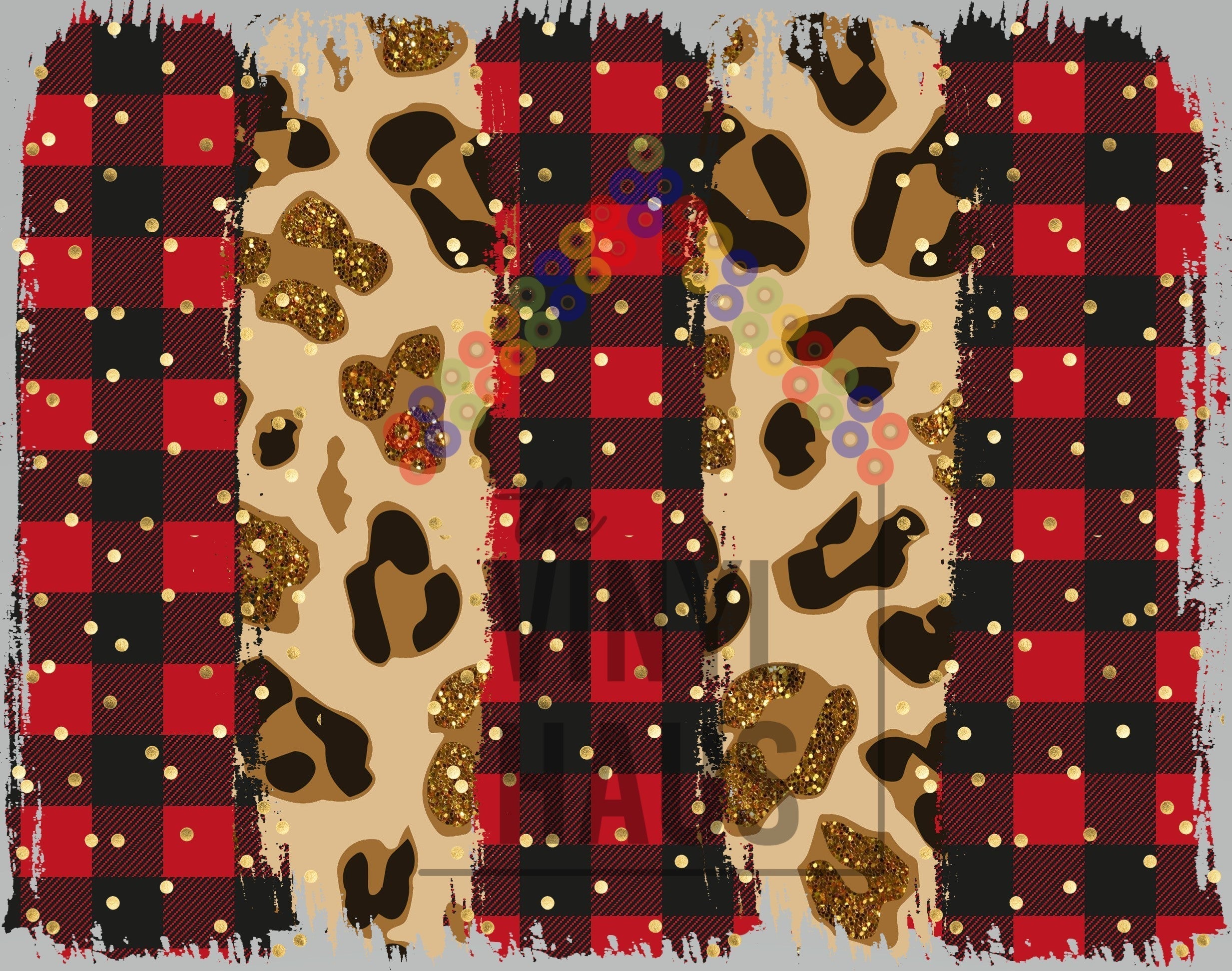 Christmas/Valentines Day Brushstrokes Pattern Vinyl 12" x 12" - The Vinyl Haus Main image