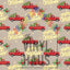 Merry Christmas, Holly, Red Trucks Pattern Vinyl 12" x 12" - The Vinyl Haus