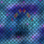 Blue Mermaid Scales Pattern Vinyl 12" x 12" - The Vinyl Haus