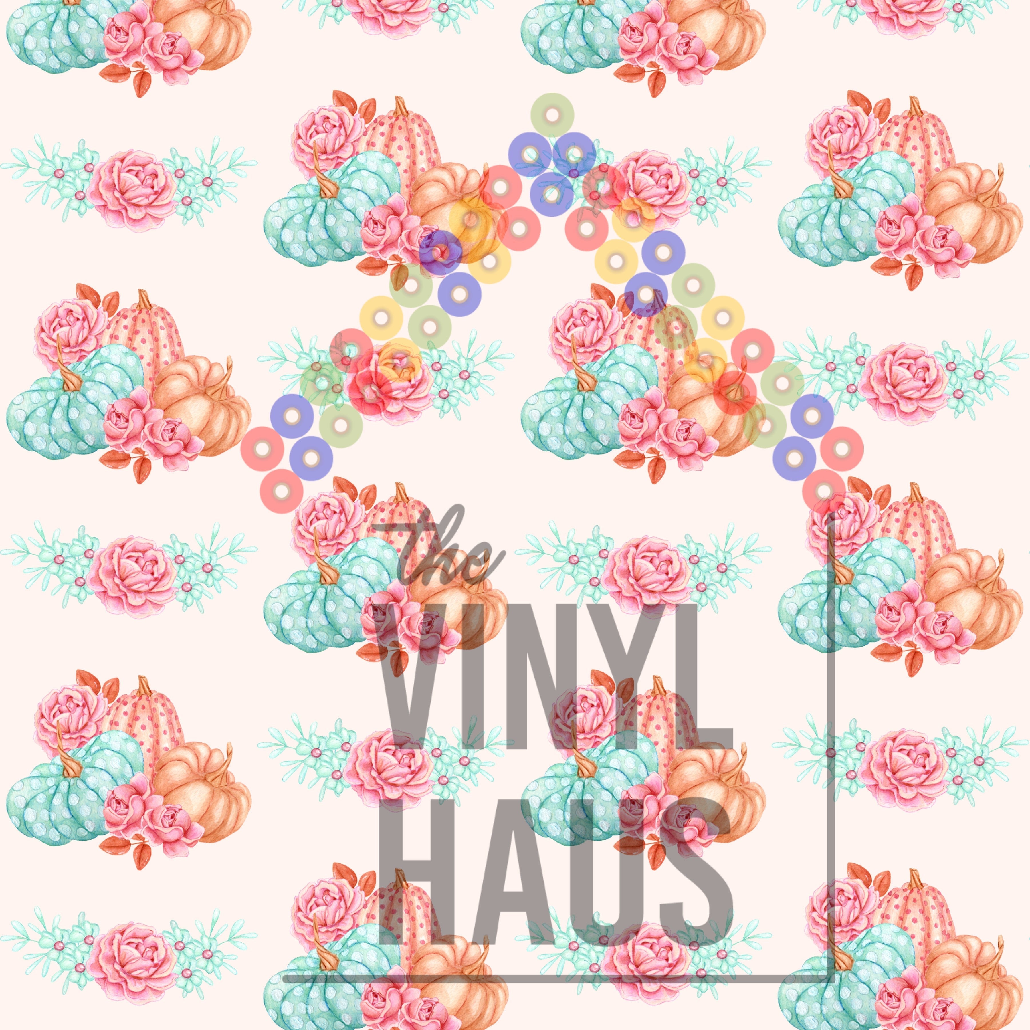 Fall Pumpkins Pattern Vinyl 12" x 12" - The Vinyl Haus Main image