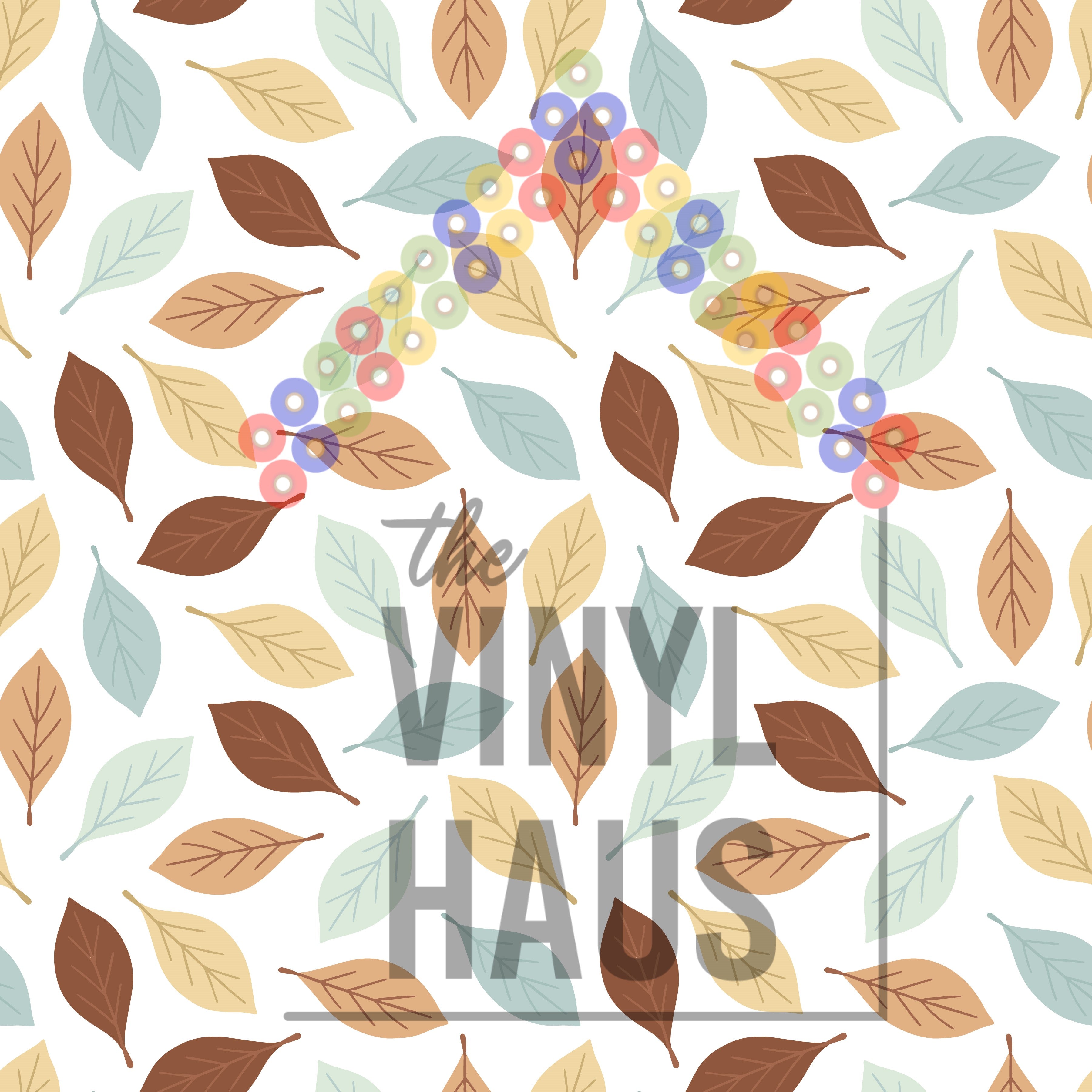 Falling Leaves Pattern Vinyl 12" x 12" - The Vinyl Haus Main image