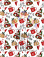 All Things Christmas Gnomes Pattern Vinyl 12" x 9" - The Vinyl Haus