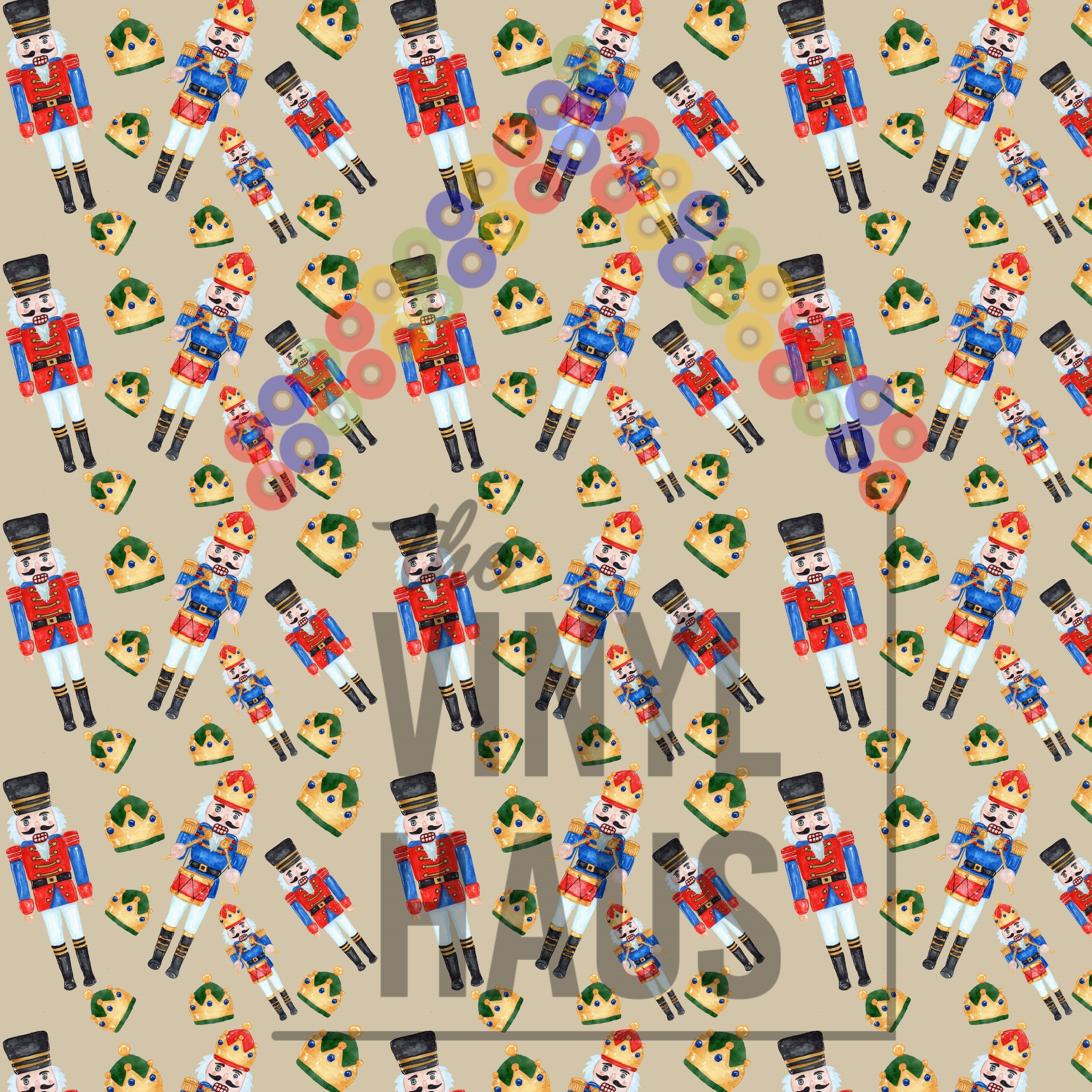 Nutcracker Pattern Vinyl 12" x 12" - The Vinyl Haus Main image