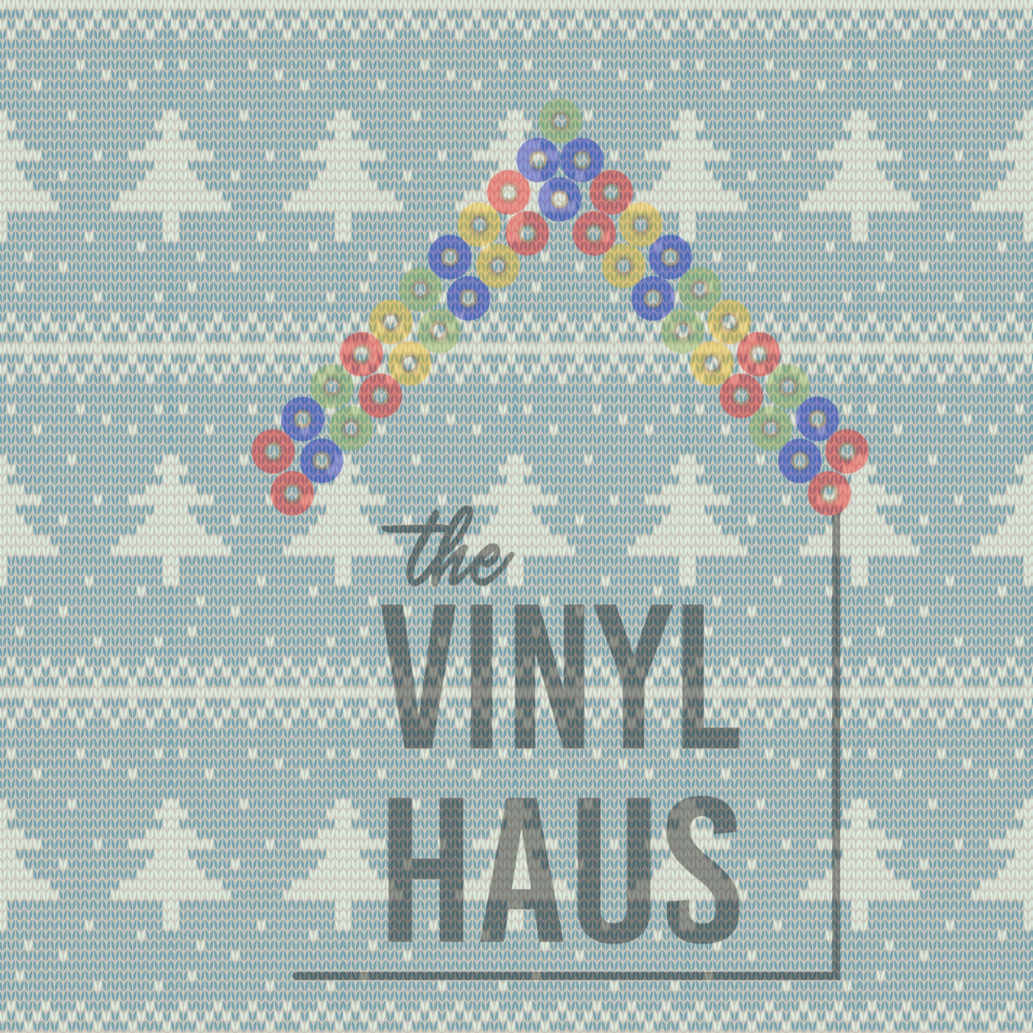 Ugly Sweater Christmas Tree Pattern Vinyl 12" x 12" - The Vinyl Haus Main image