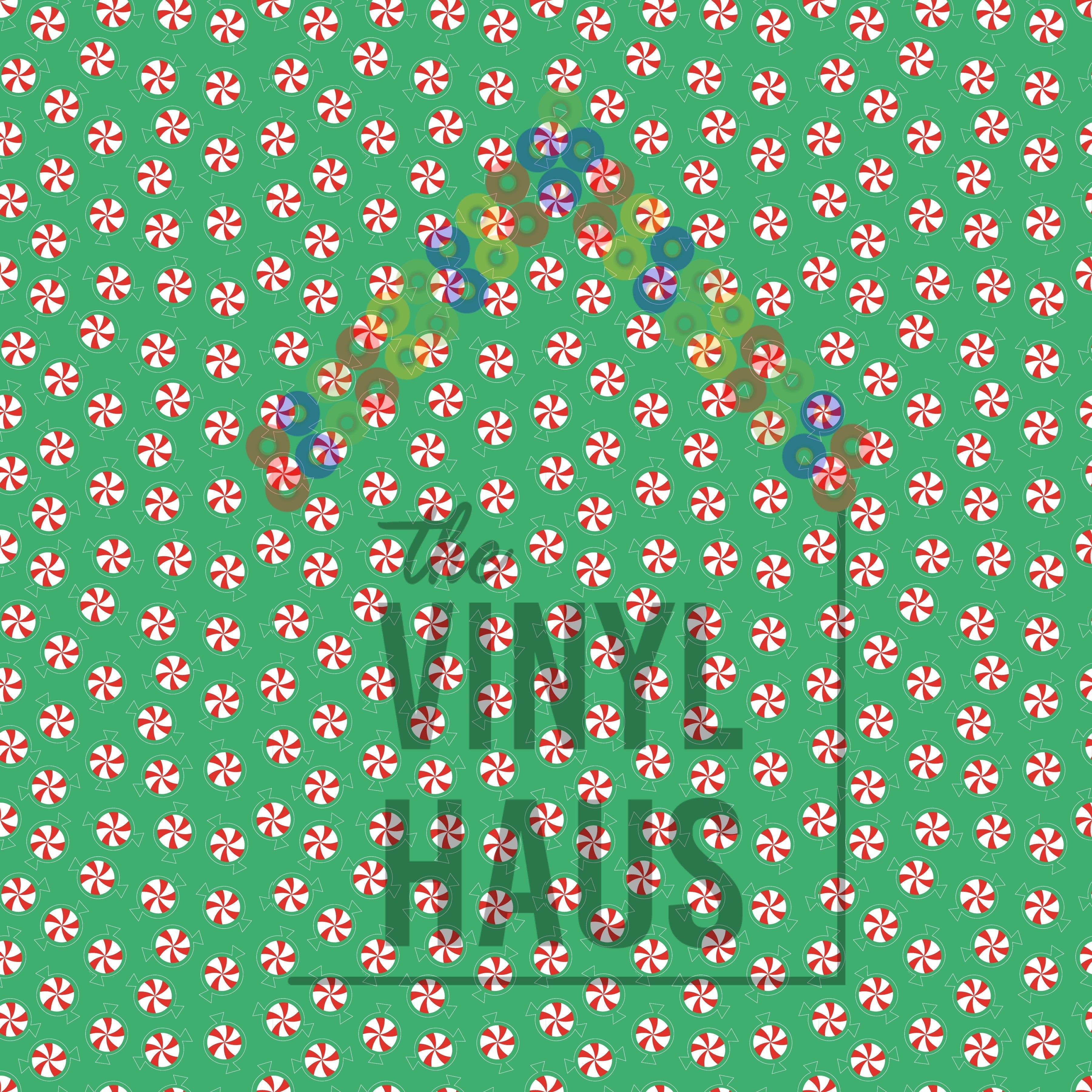 Peppermint Candy Pattern Vinyl 12" x 12" - The Vinyl Haus Main image