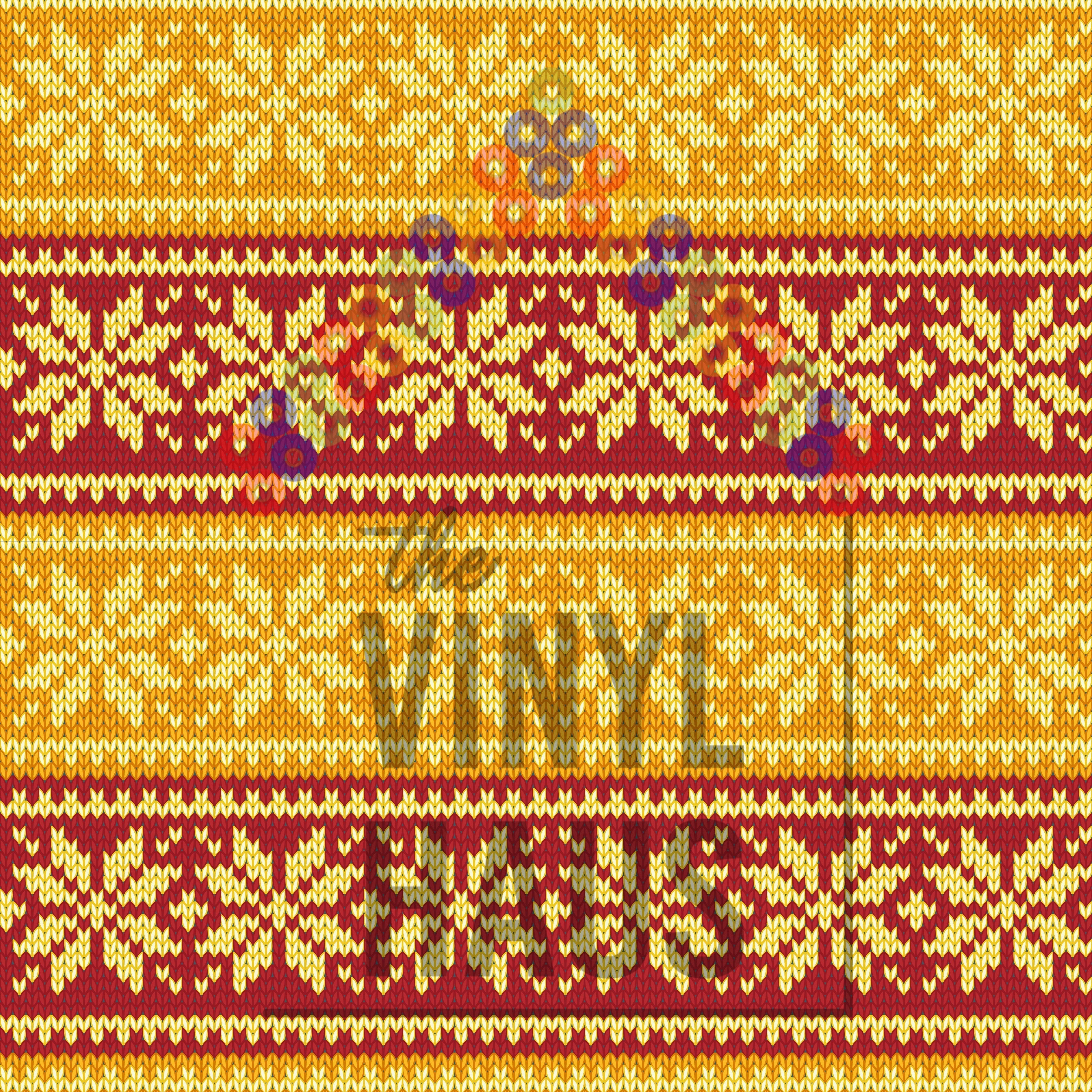 Ugly Sweater Christmas Snowflakes Pattern Vinyl 12" x 12" - The Vinyl Haus Main image