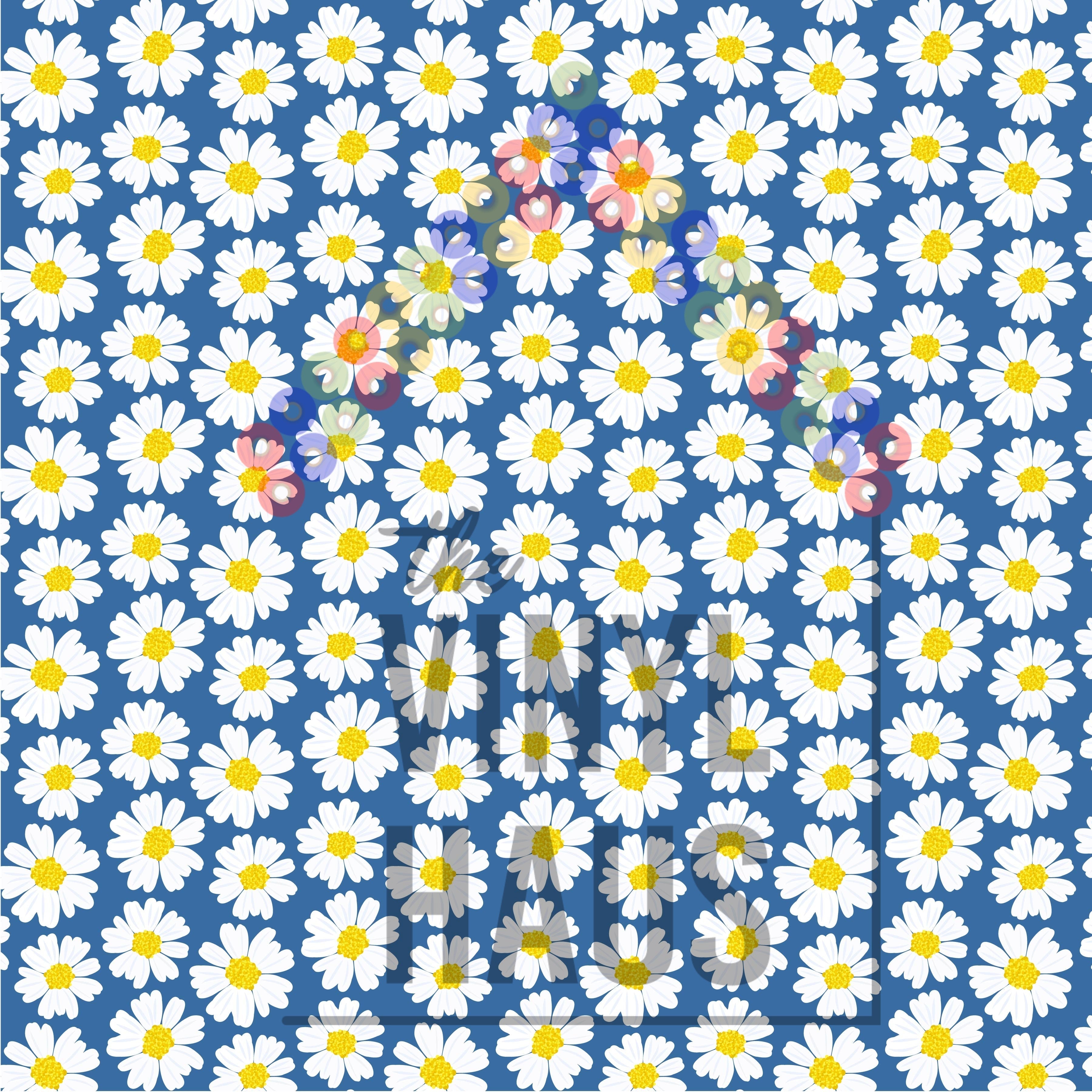 Daisy Floral Pattern Vinyl 12" x 12" - The Vinyl Haus Main image
