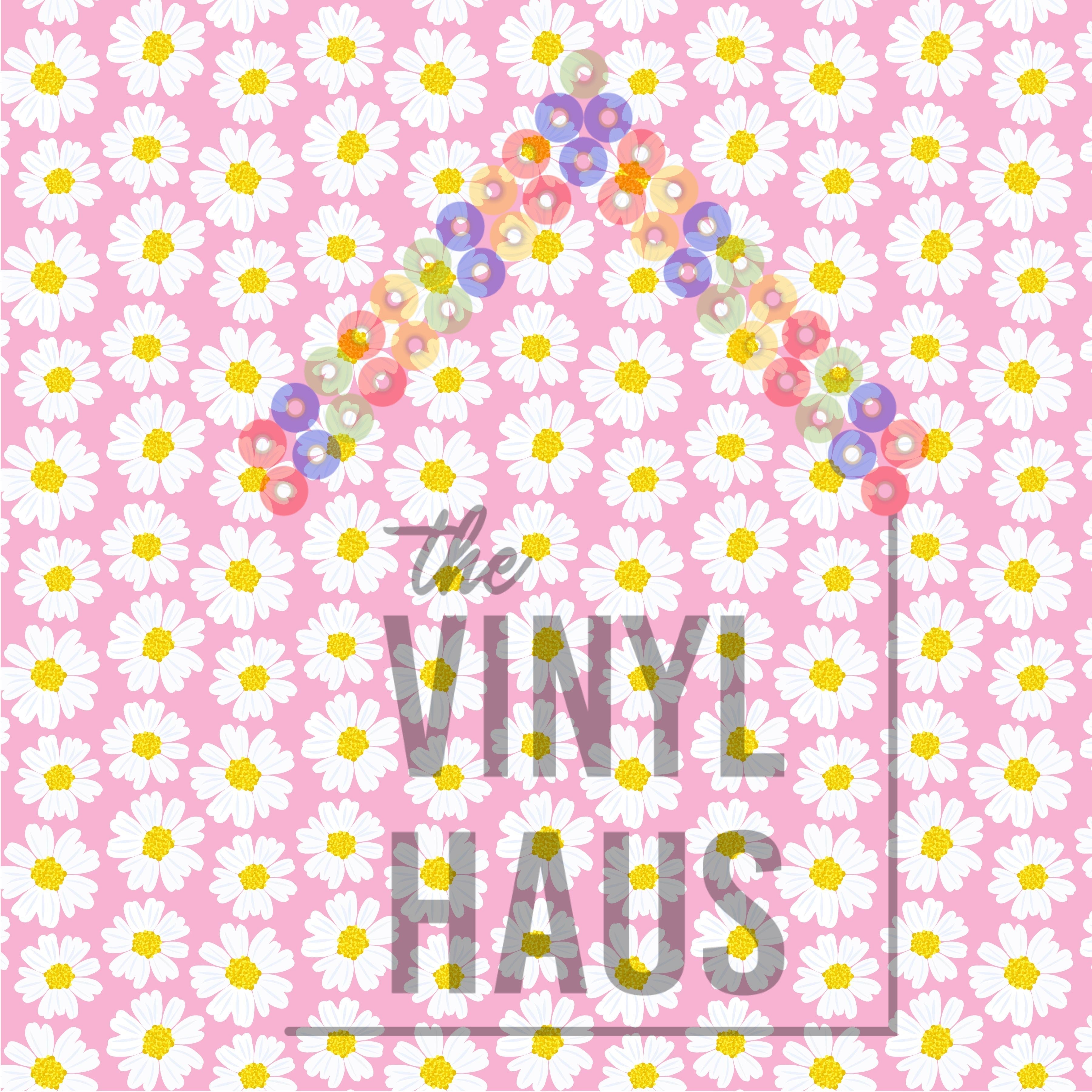 Daisy Floral Pattern Vinyl 12" x 12" - The Vinyl Haus Main image
