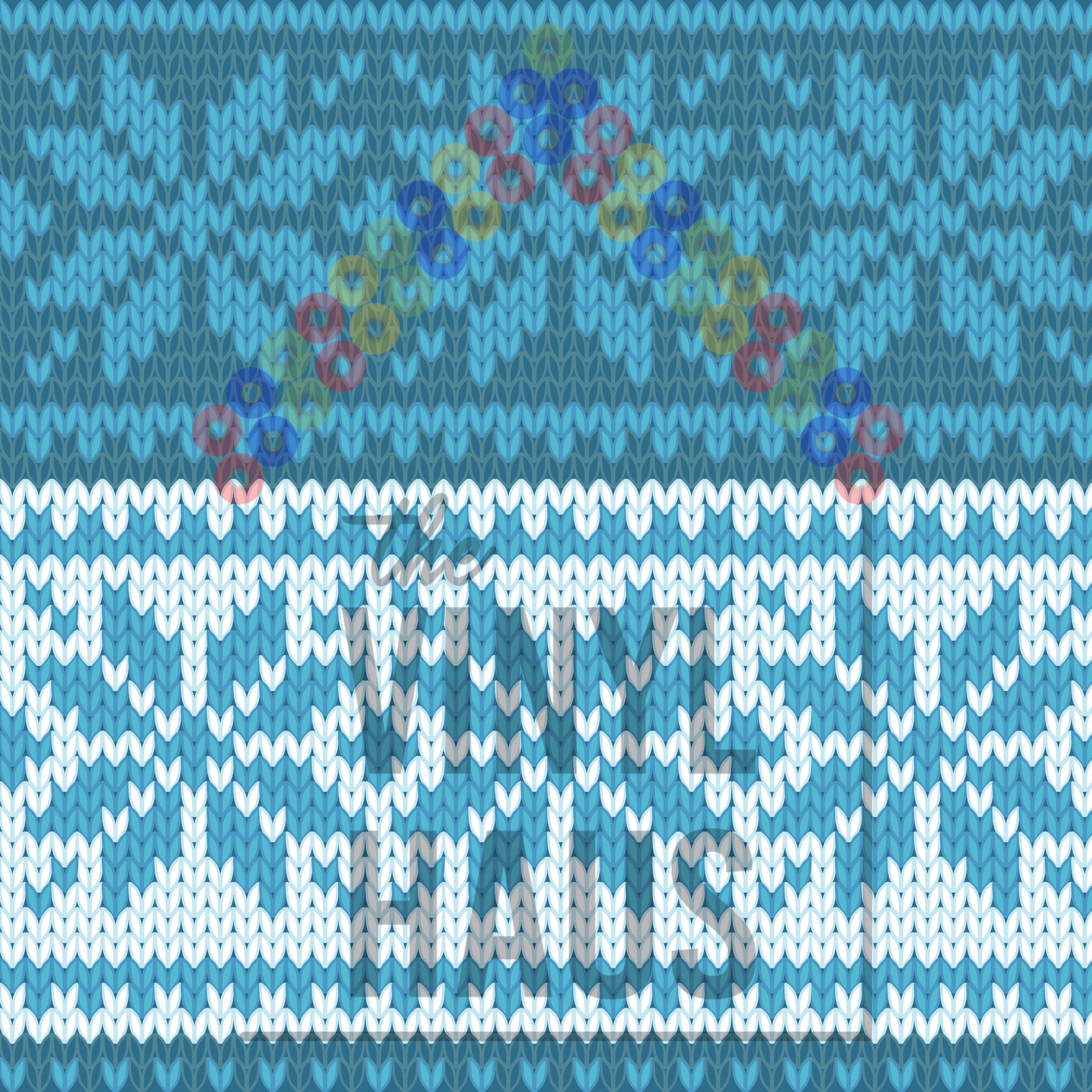 Ugly Sweater Christmas Snowflakes Pattern Vinyl 12" x 12" - The Vinyl Haus Main image