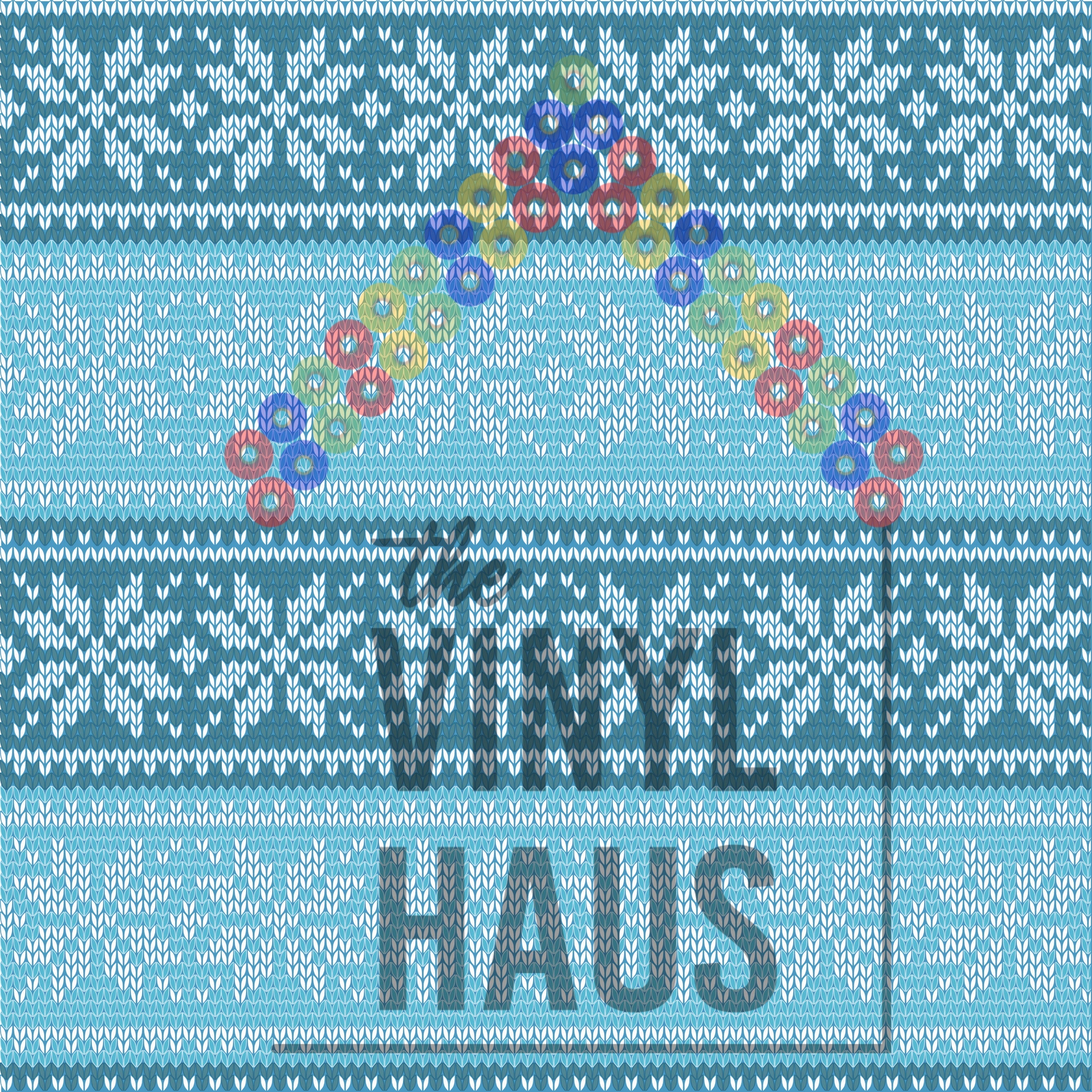 Ugly Sweater Christmas Snowflakes Pattern Vinyl 12" x 12" - The Vinyl Haus Main image