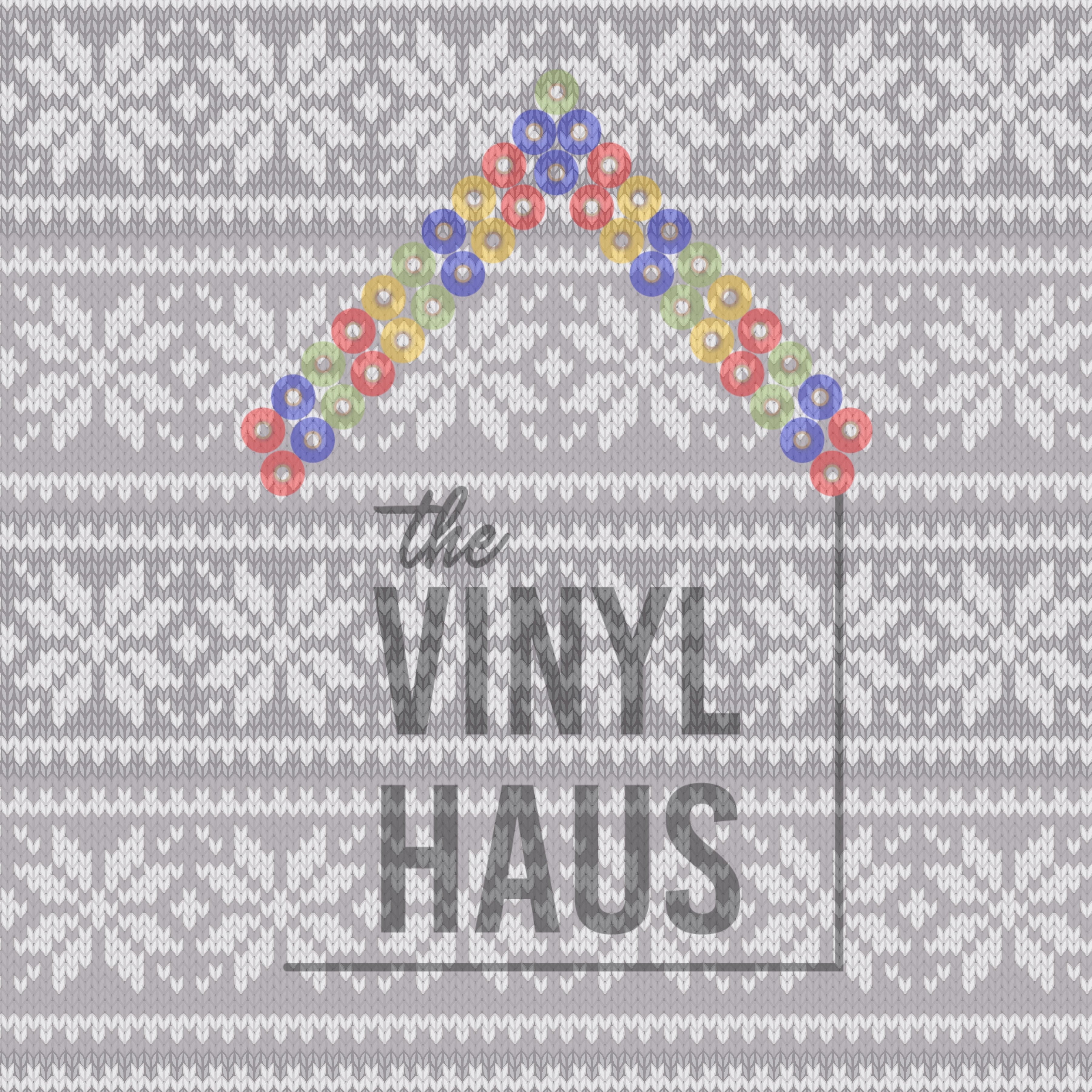 Ugly Sweater Christmas Snowflakes Pattern Vinyl 12" x 12" - The Vinyl Haus Main image