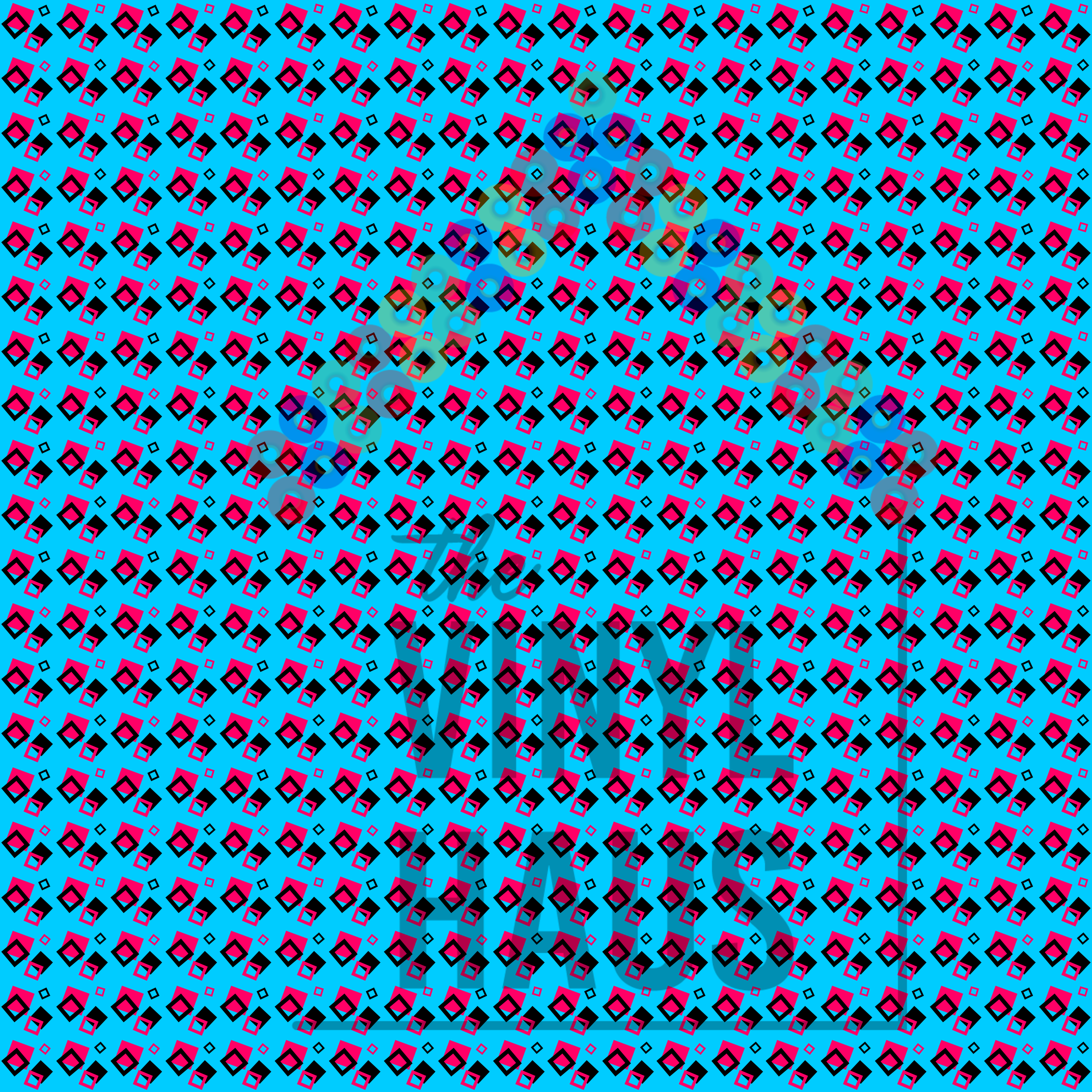 80s/90s Retro Pattern Vinyl 12" x 12" - The Vinyl Haus Main image