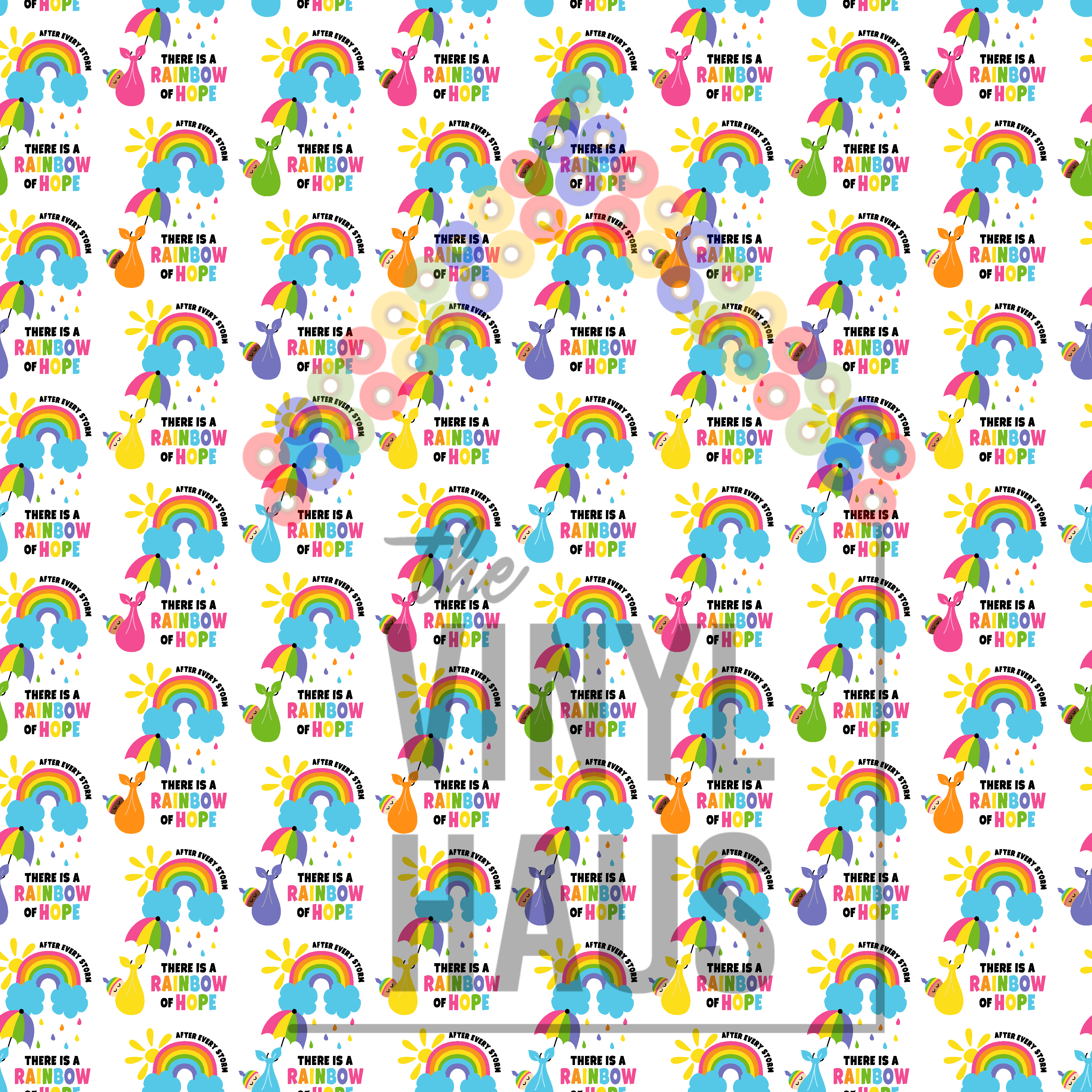 Rainbow Baby Pattern Vinyl 12" x 12" - The Vinyl Haus Main image