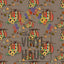 Serape Cheetah Pumpkins with Flowers Brown Background Pattern Vinyl 12" x 12" - The Vinyl Haus