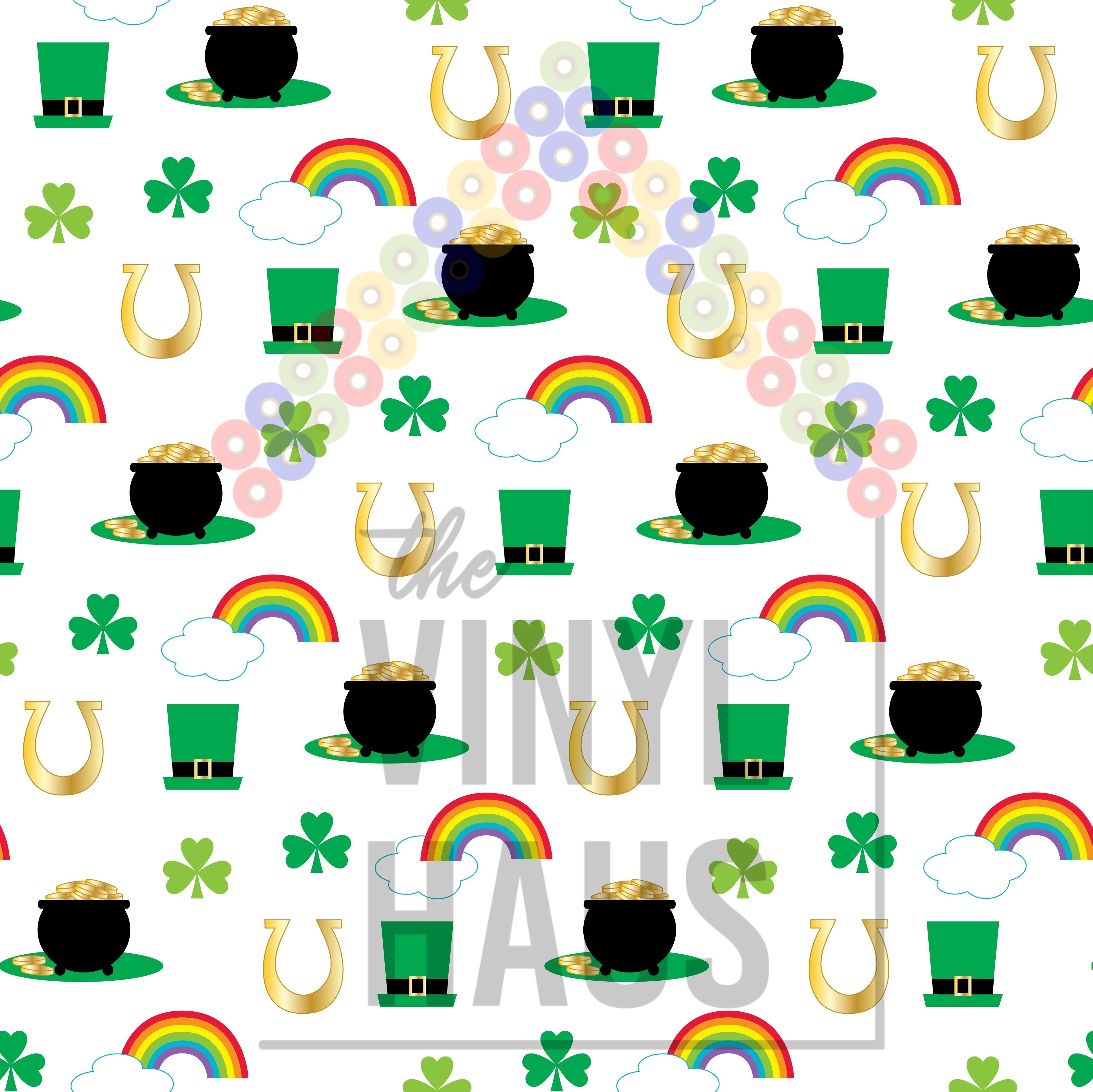 Pot of Gold Pattern Vinyl 12" x 12" - The Vinyl Haus Main image