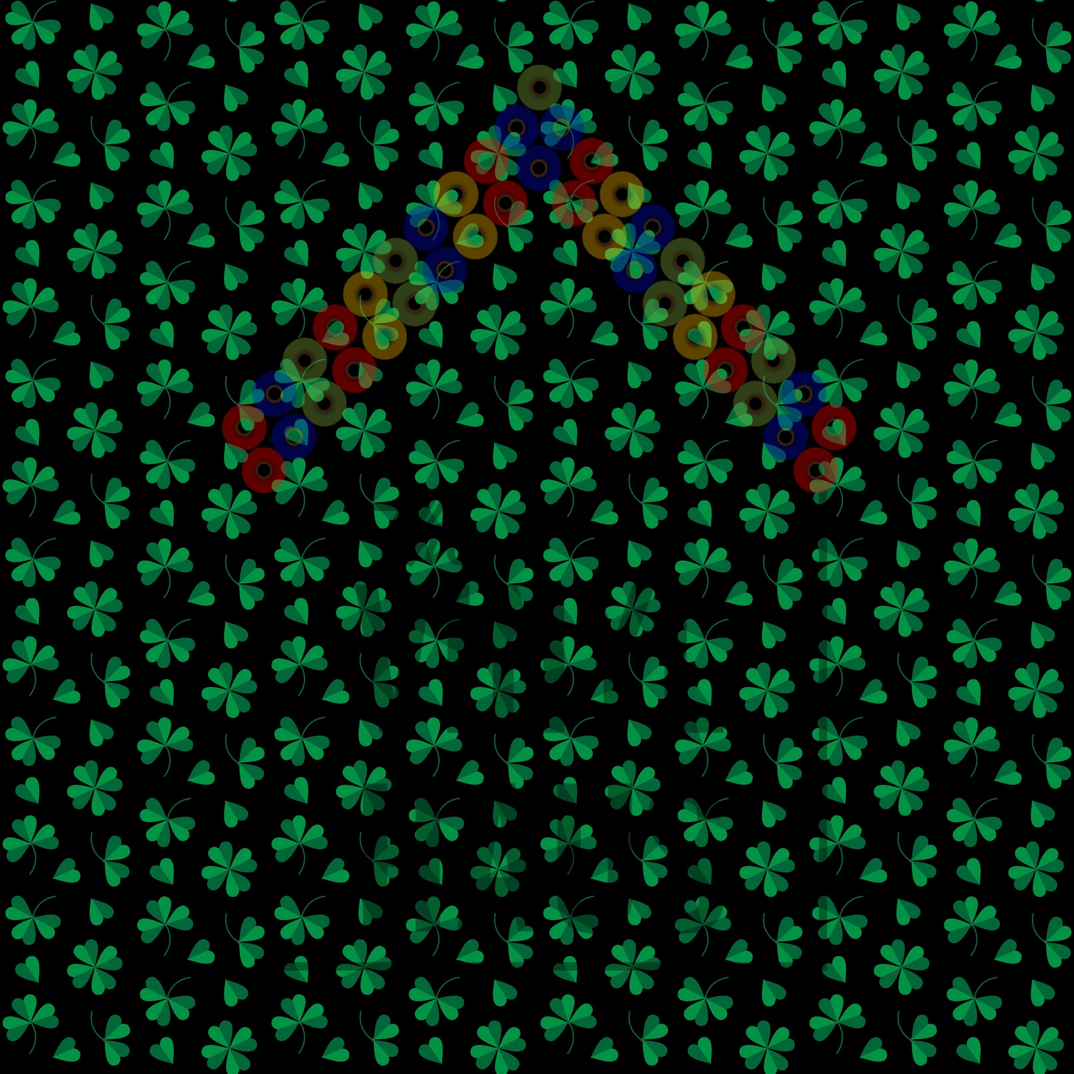 Shamrock Pattern Vinyl 12" x 12 - The Vinyl Haus Main image
