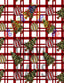 Christmas Trees and Ornaments Pattern Vinyl 12" x 9" - The Vinyl Haus