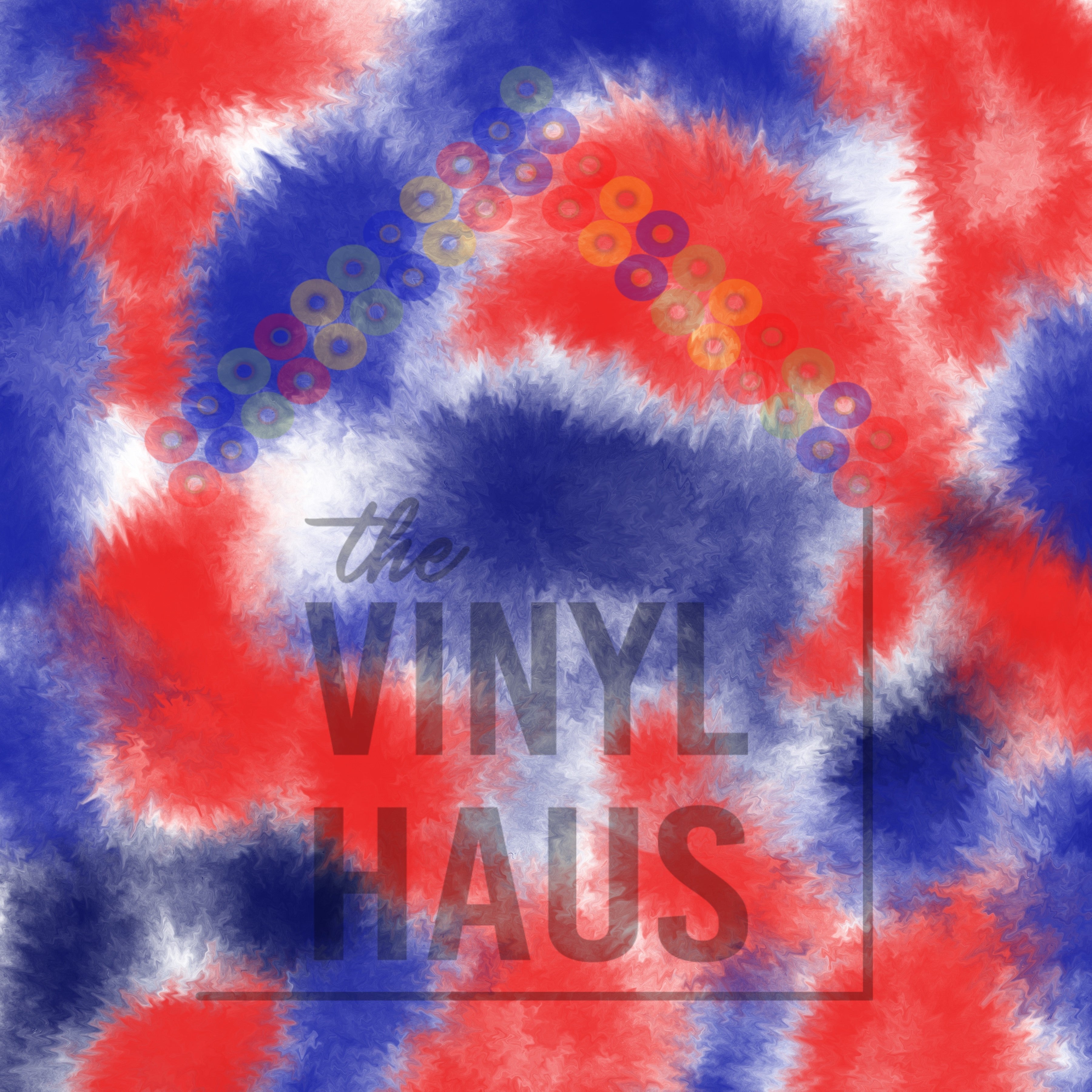 4th Of July Tie Dye Pattern Vinyl 12" x 12" - The Vinyl Haus Main image
