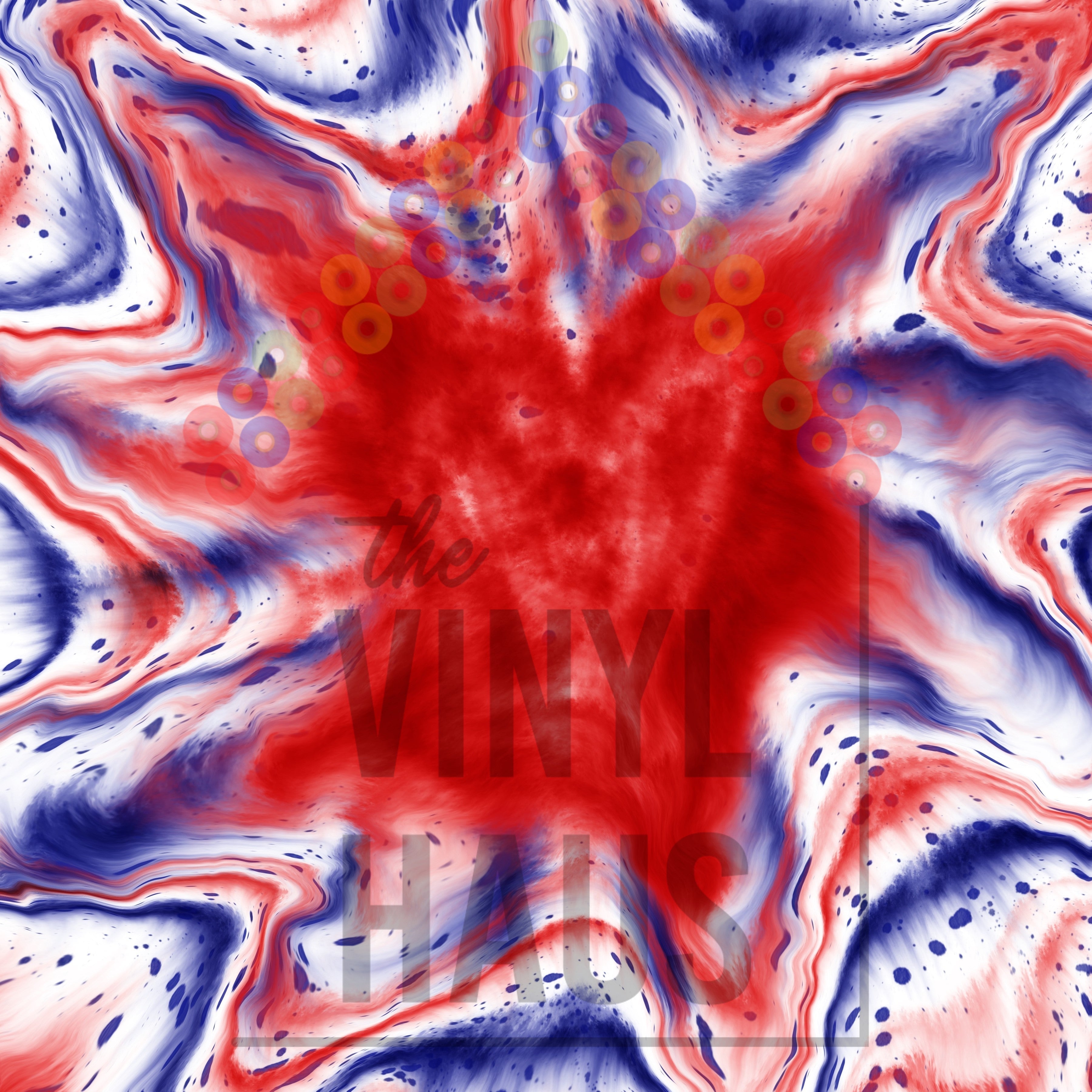 4th Of July Tie Dye Pattern Vinyl 12" x 12" - The Vinyl Haus Main image
