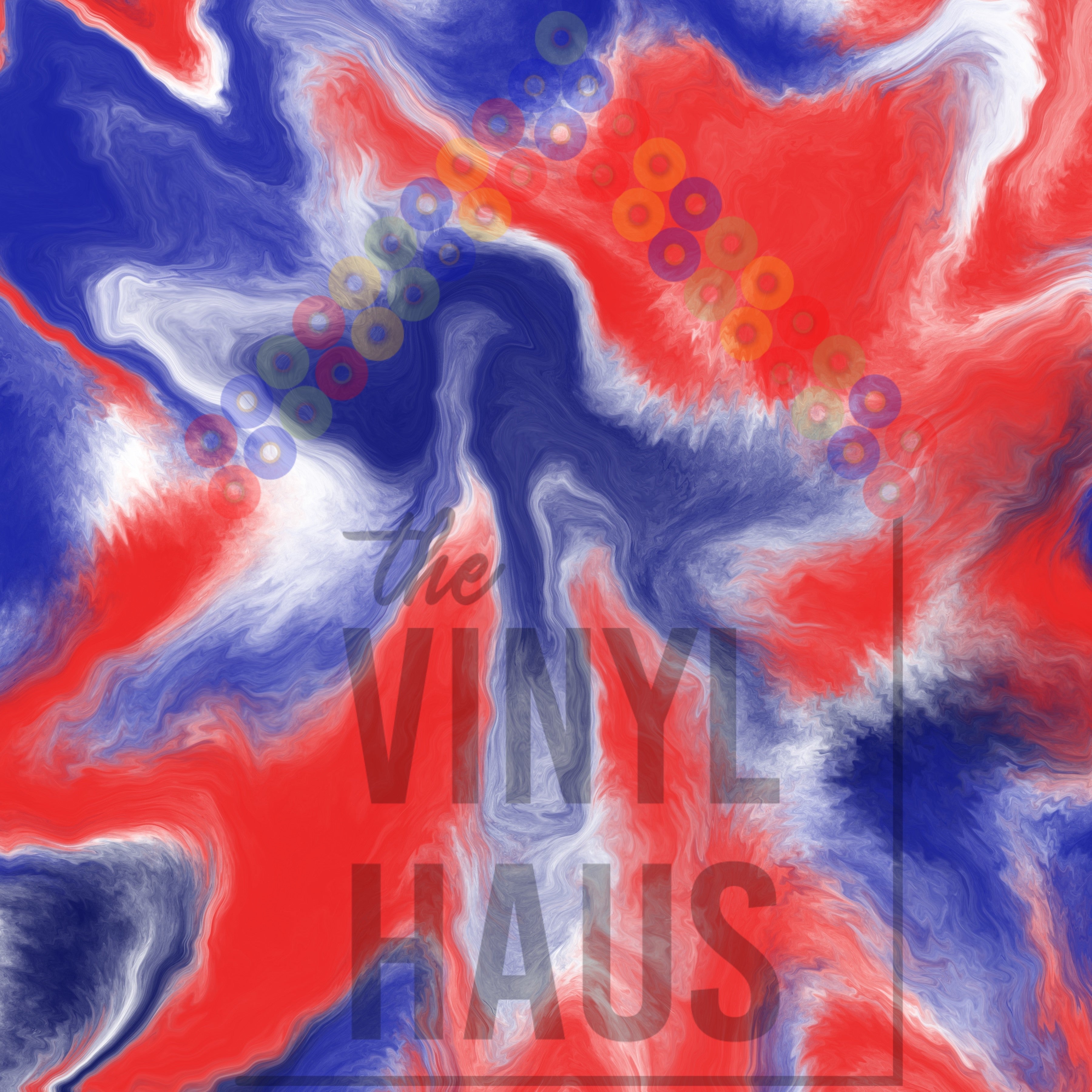 4th Of July Tie Dye Pattern Vinyl 12" x 12" - The Vinyl Haus Main image