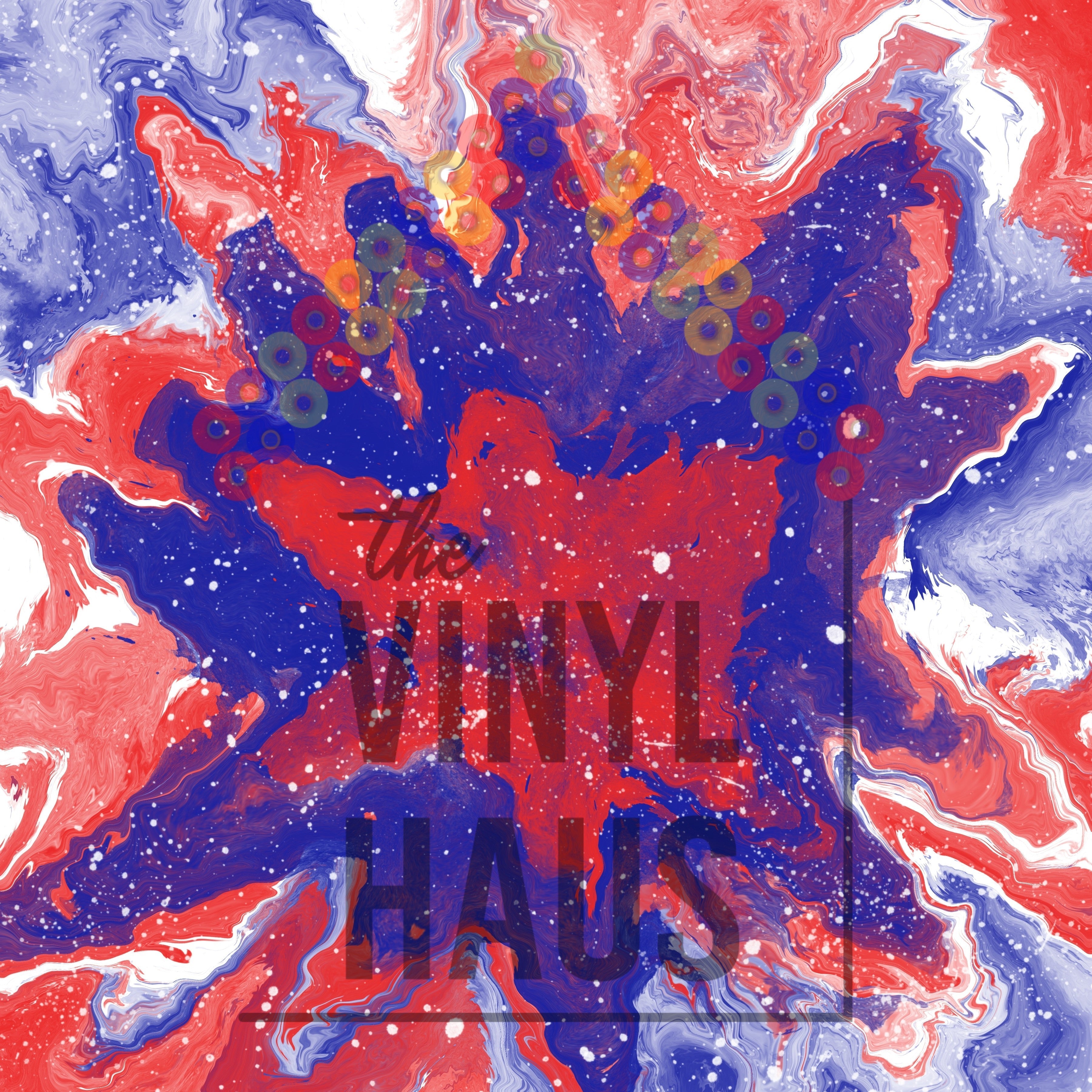 4th Of July Tie Dye Pattern Vinyl 12" x 12" - The Vinyl Haus Main image