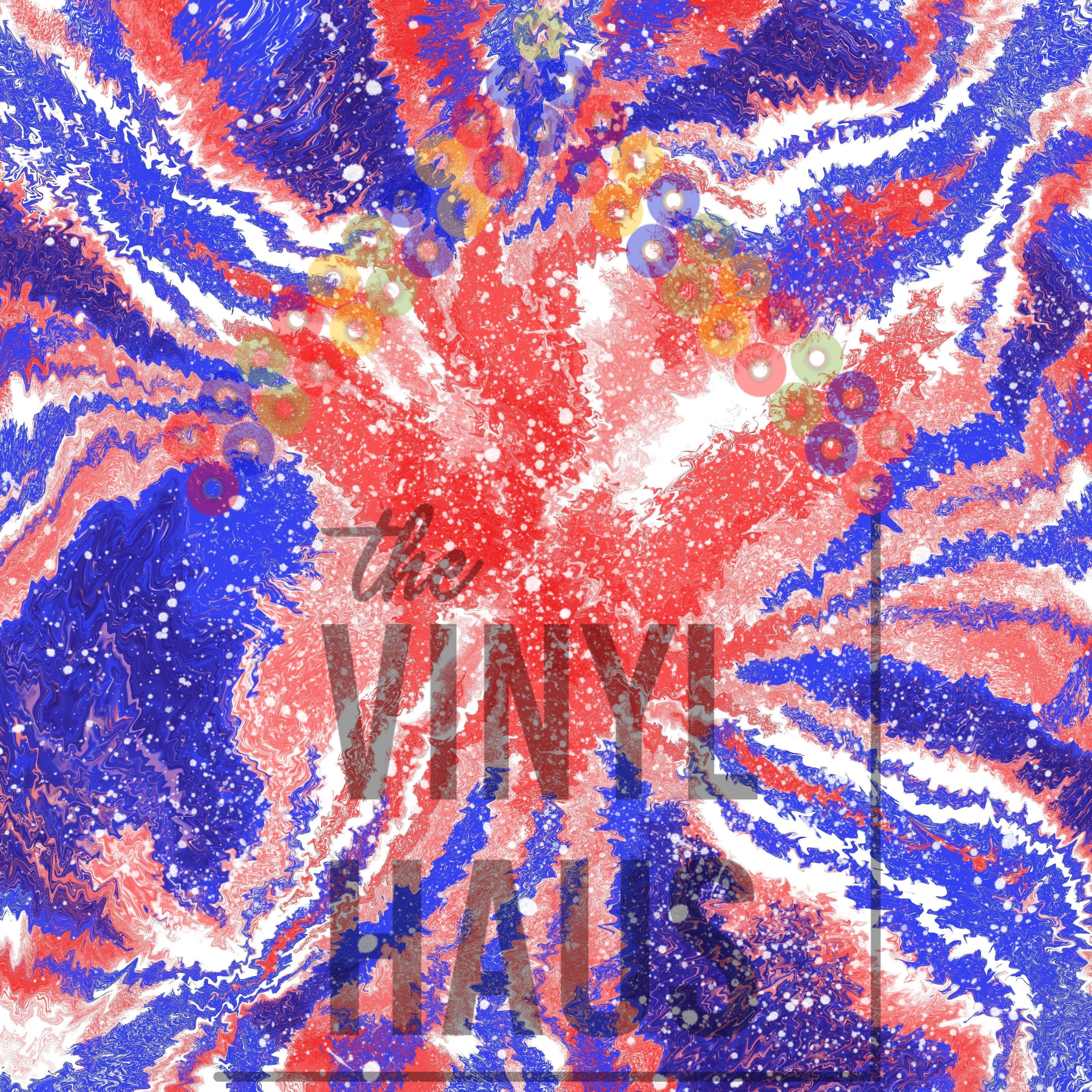 4th Of July Tie Dye Pattern Vinyl 12" x 12" - The Vinyl Haus Main image