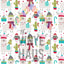 Christmas Llamas Penguins and Cactus Pattern Vinyl 12" x 12" - The Vinyl Haus
