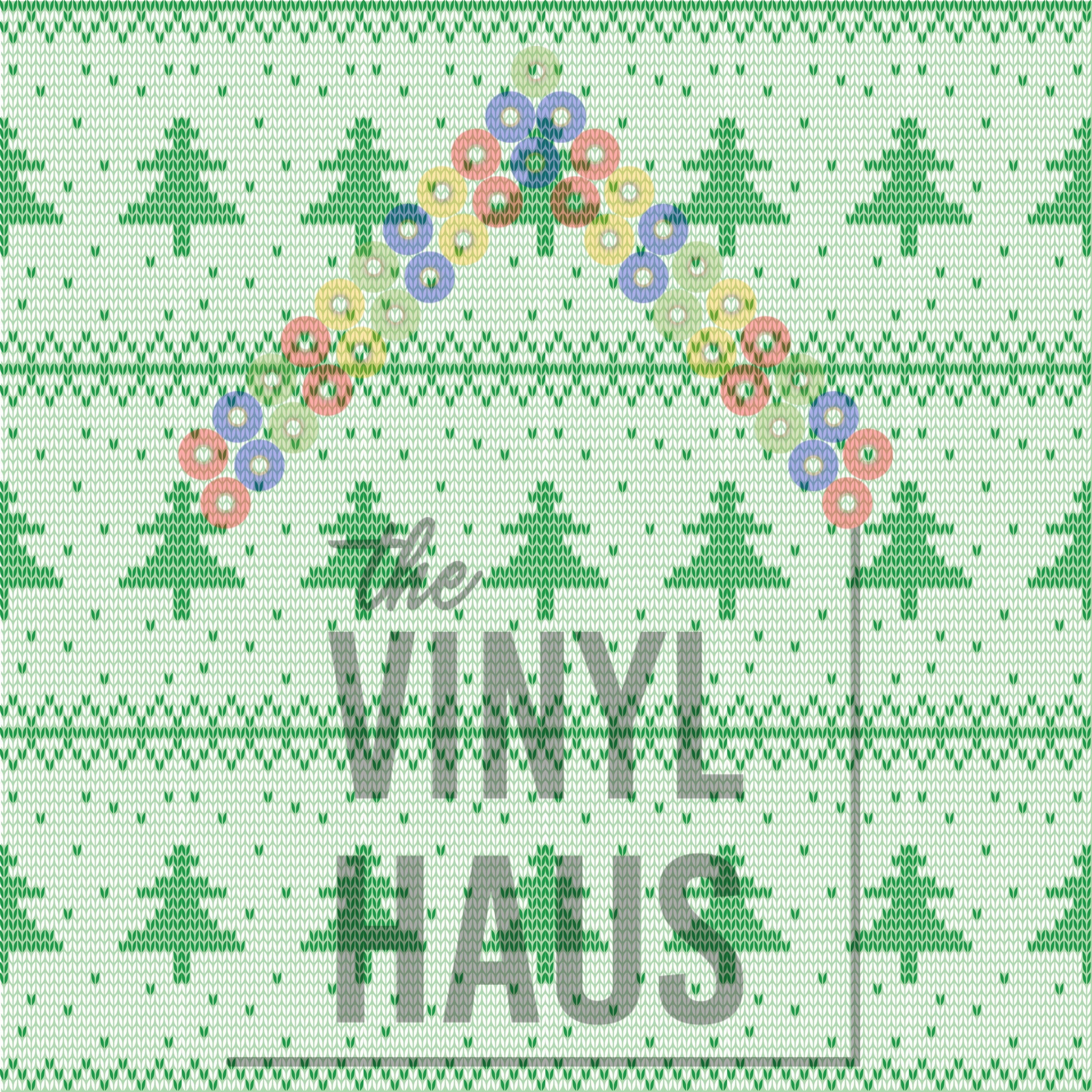 Ugly Sweater Christmas Trees Pattern Vinyl 12" x 12" - The Vinyl Haus Main image