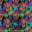 Sugar Skulls and Flowers Pattern Vinyl 12" x 12" - The Vinyl Haus