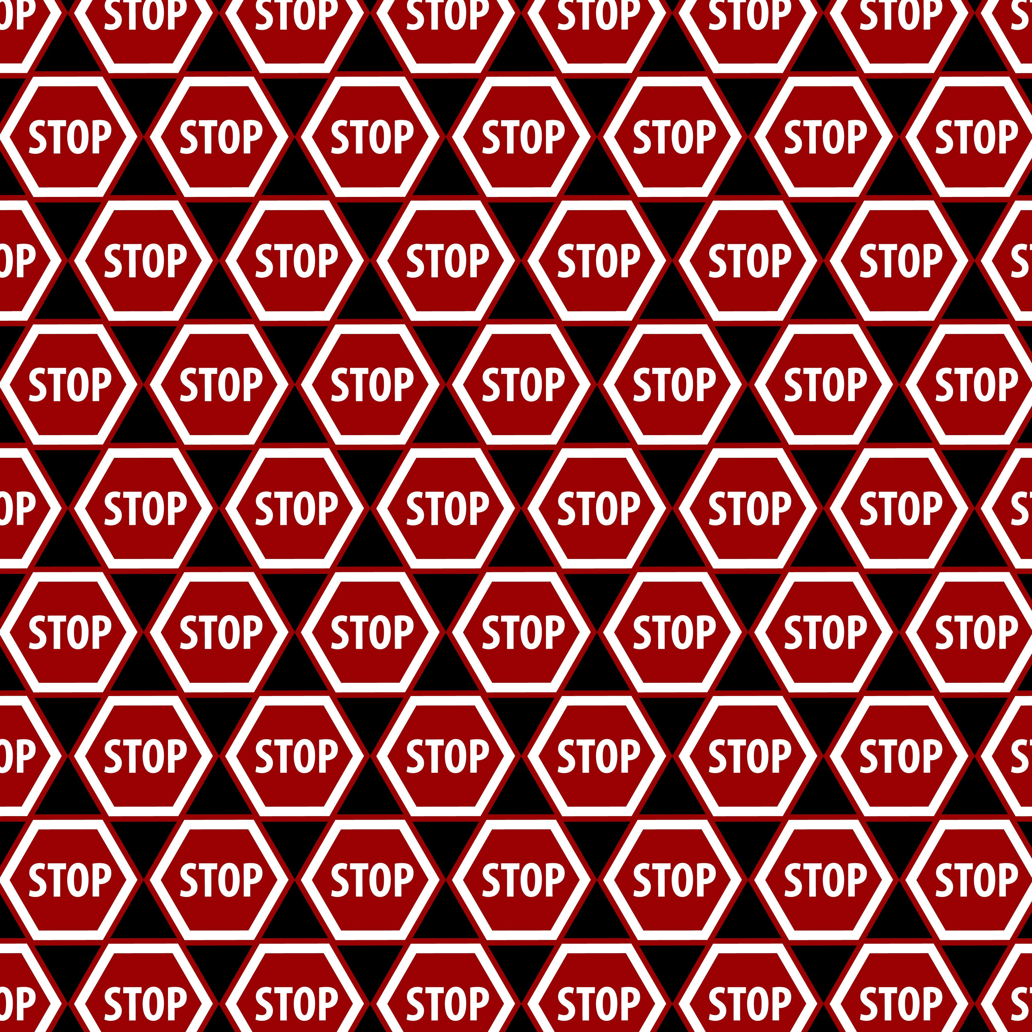 Stop Sign Pattern Vinyl 12" x12" - The Vinyl Haus Main image