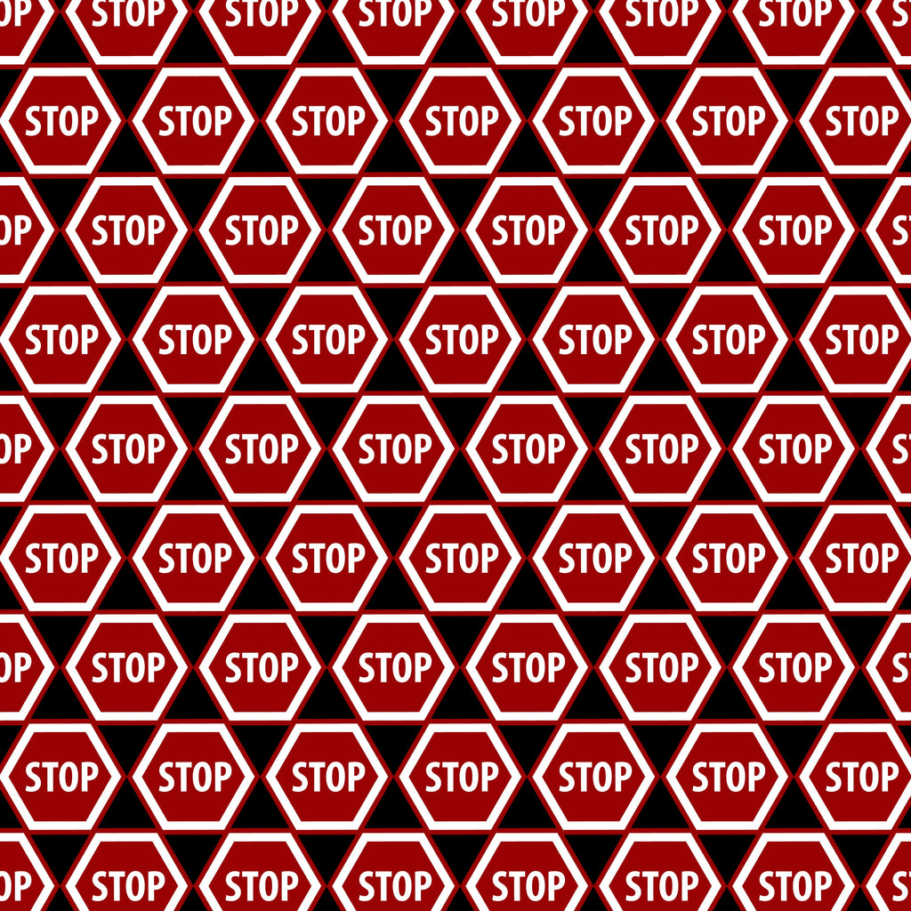 Stop Sign Pattern Vinyl 12" x12" - The Vinyl Haus