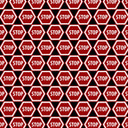 Stop Sign Pattern Vinyl 12" x12" - The Vinyl Haus