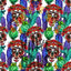Sugar Skulls and Flowers Pattern Vinyl 12" x 12" - The Vinyl Haus