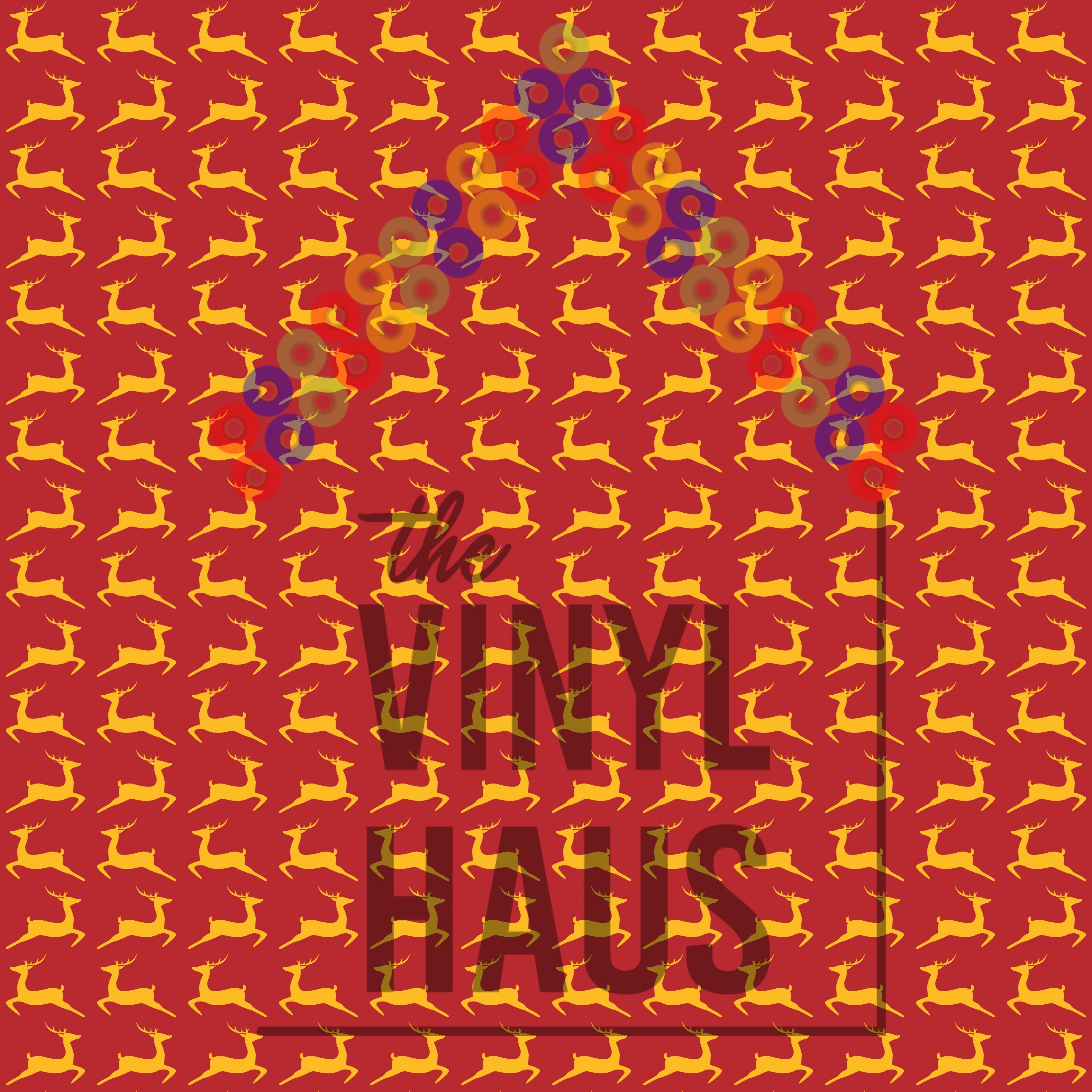 Reindeer Pattern Vinyl 12" x 12" - The Vinyl Haus Main image