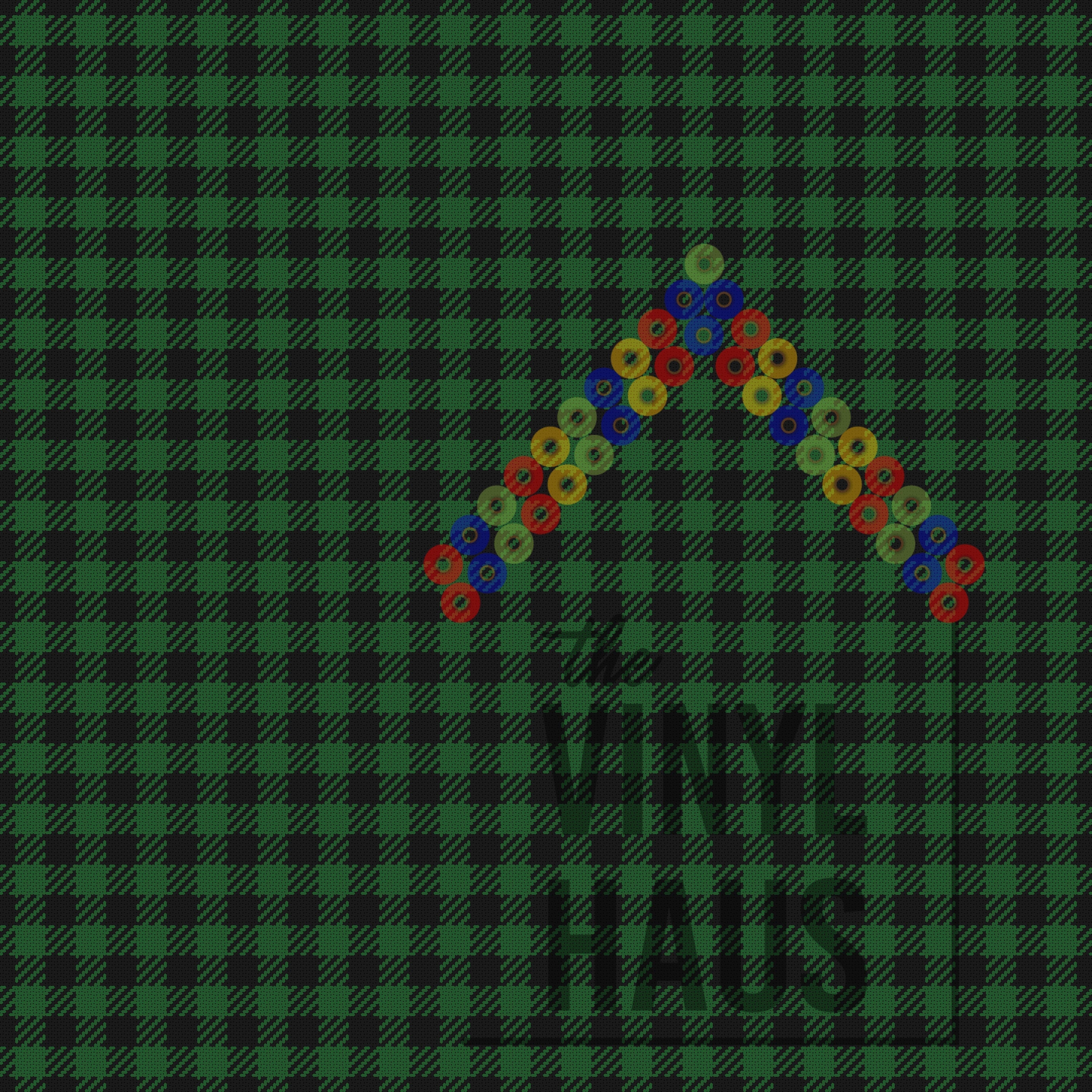 Green and Black Buffalo Plaid Pattern Vinyl 12" x 12" - The Vinyl Haus