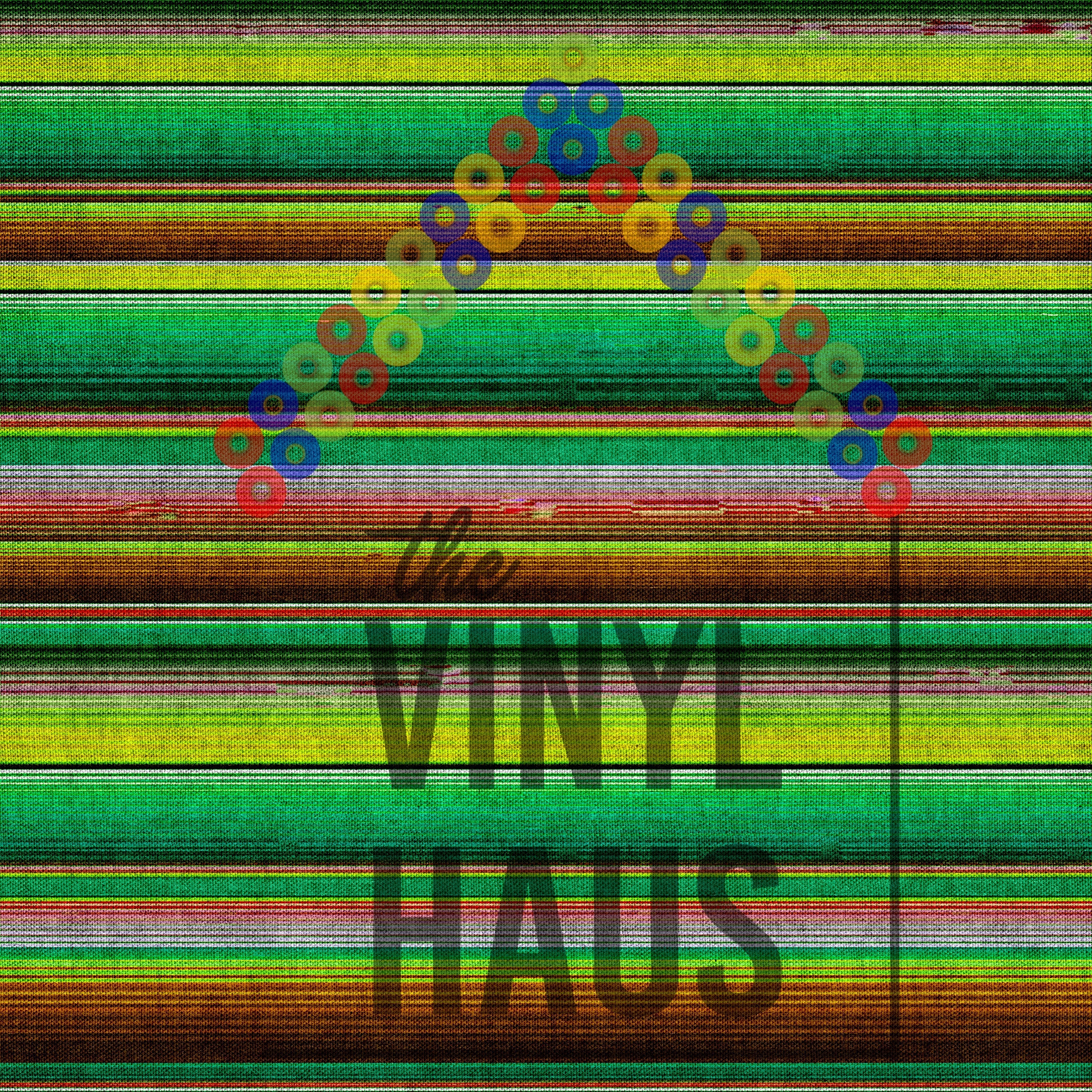 Yellow and Green Serape Pattern Vinyl 12" x 12" - The Vinyl Haus Main image